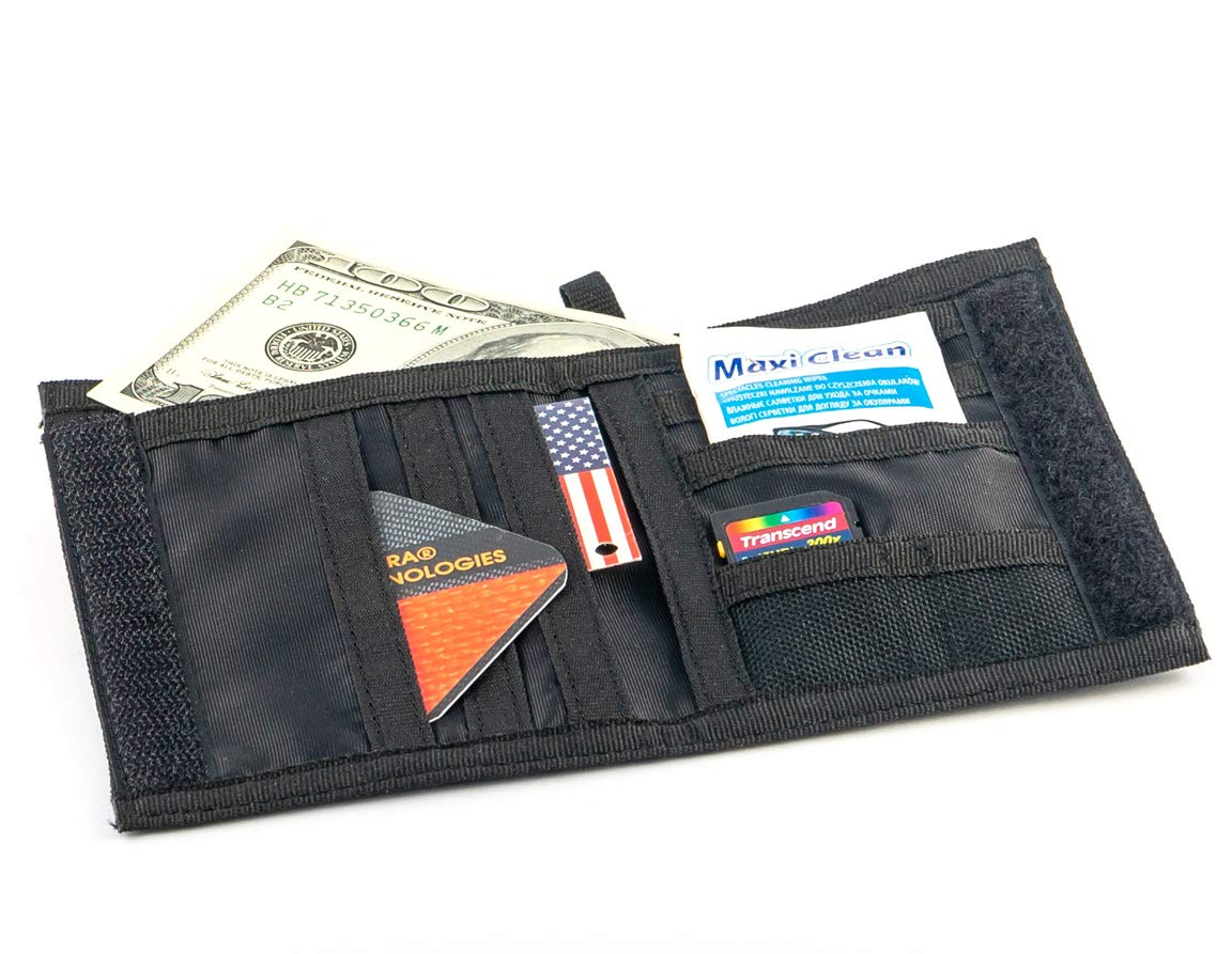 Chameleon Bifold Men's Nylon Wallet - Military Tactical Slim Wallet for Men - Canvas Thin Front Pocket Travel Bi-Fold Wallet - Best Nylon Travel Pouch - Perfect for Everyday Carry, Outdoor Adventures & Business Travel