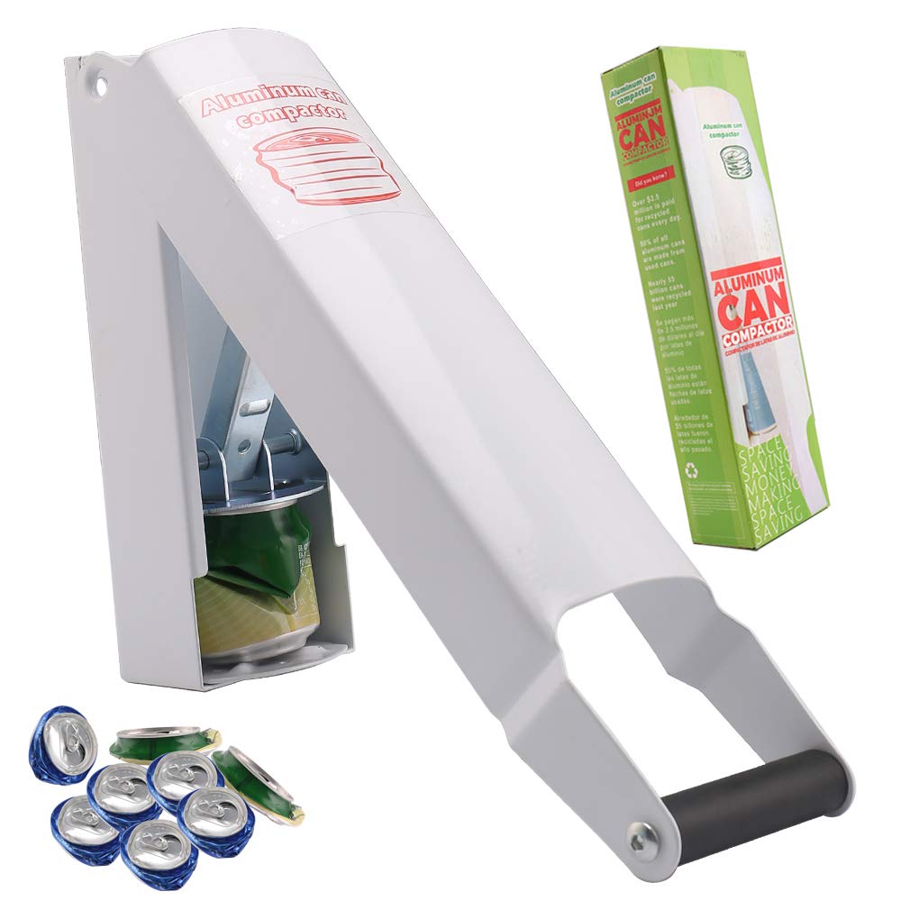 16 oz Heavy Duty Aluminum Can Crusher - Wall Mounted Metal Can Smasher for Soda Cans, Eco-Friendly Recycling Tool - Perfect for Home, Garage & RV Use