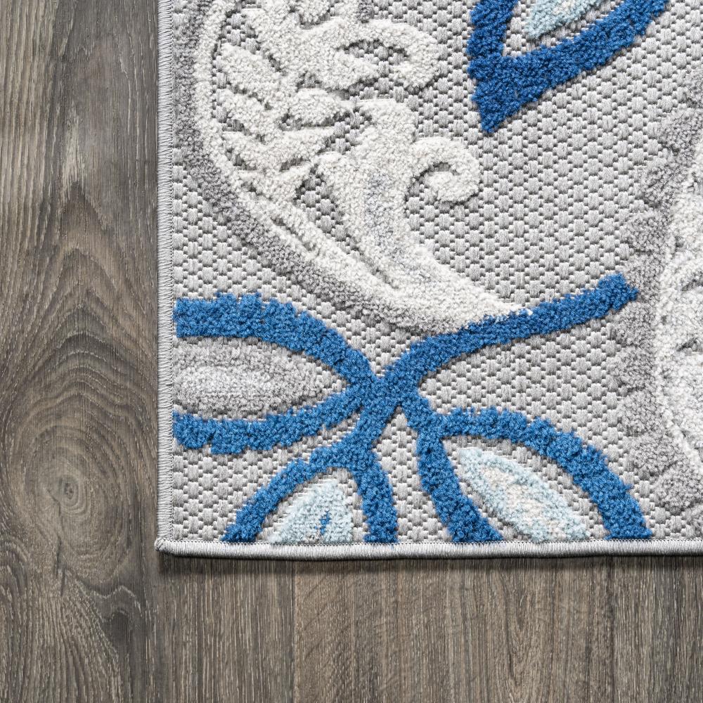 Julien Paisley High-Low Indoor/Outdoor Area Rug - Stylish Bohemian Decor for Living Room, Patio & Bedroom