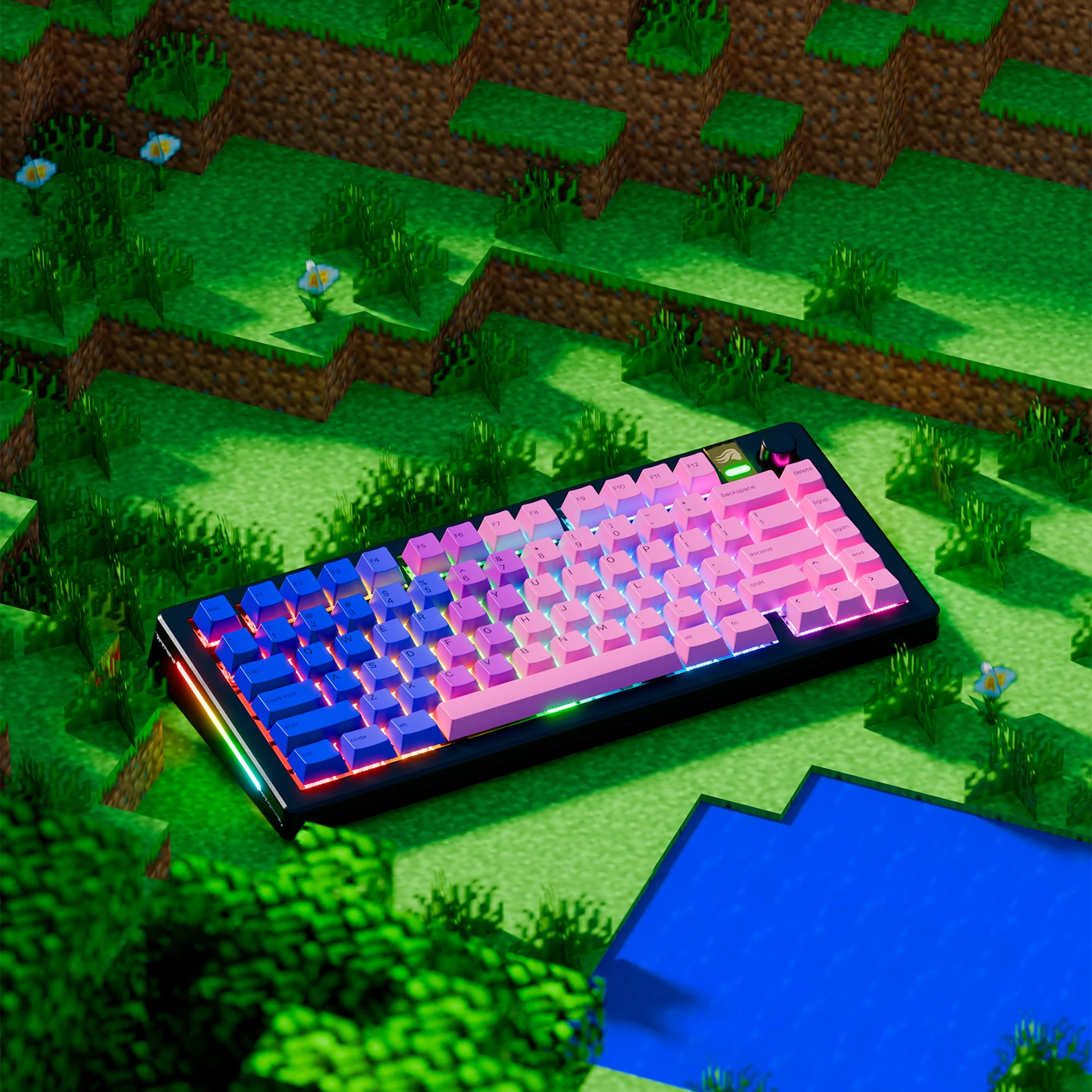 GMMK 3 PRO HE Barebones Mechanical Keyboard - 60% Hot-Swappable PCB, RGB Backlit, Aluminum Frame for Gaming & Typing - Perfect for Esports, Office Work & Programming