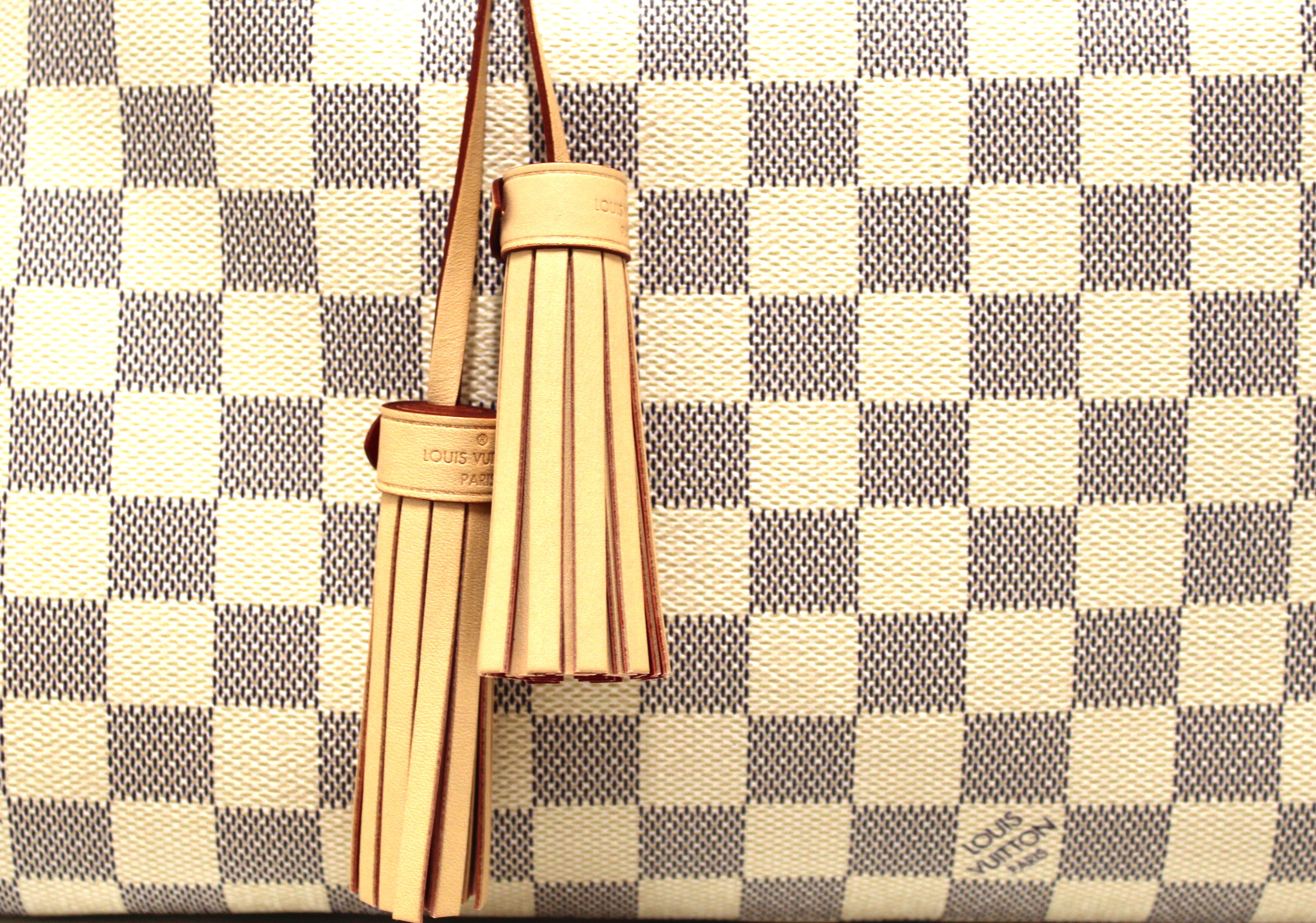 Authentic Louis Vuitton Damier Azur Lymington Tote & Crossbody Bag - Luxury Designer Handbag for Women, Perfect for Work, Travel & Everyday Use