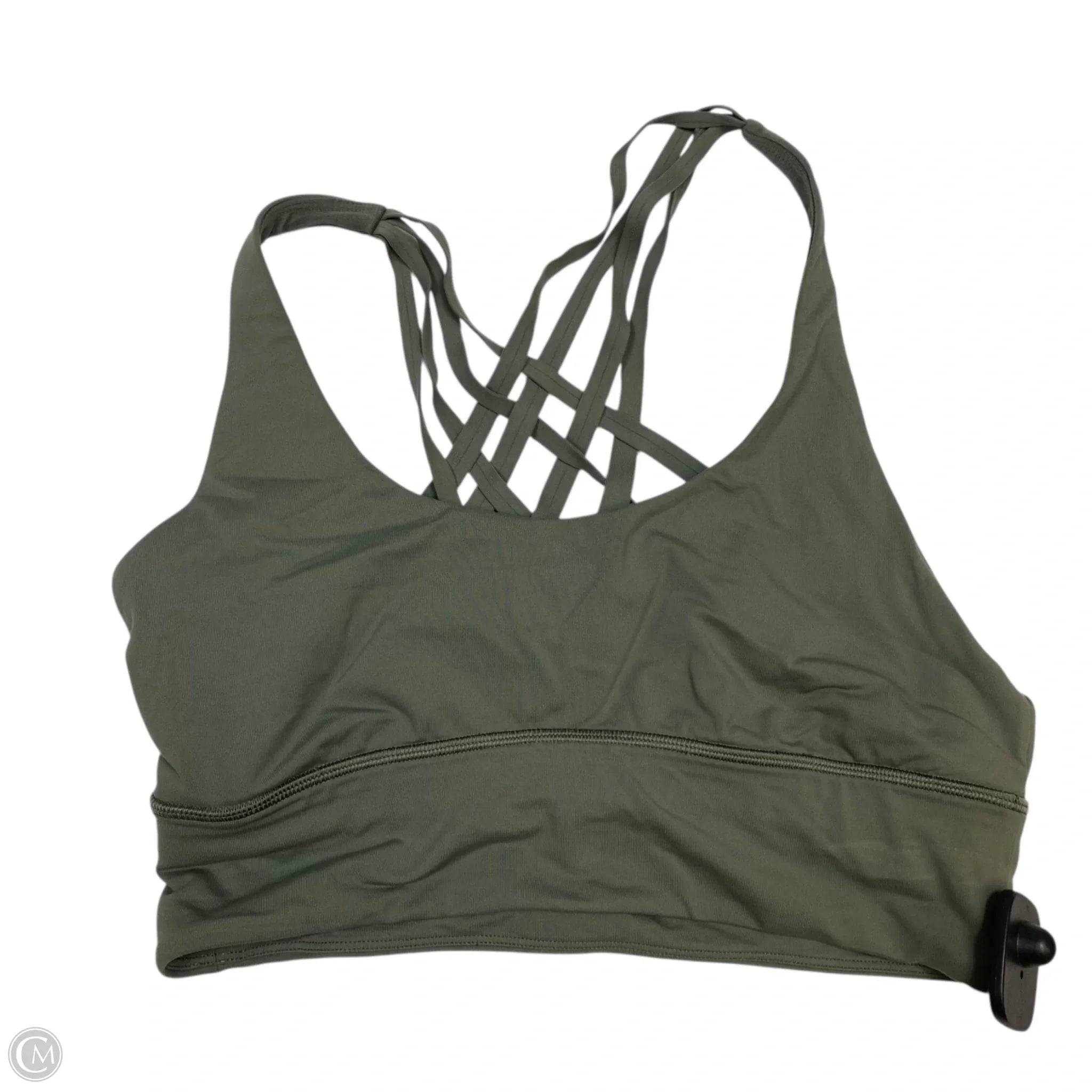 Lululemon Green Medium Athletic Sports Bra for Women - High Support Workout, Yoga, Running & Gym Fitness Apparel