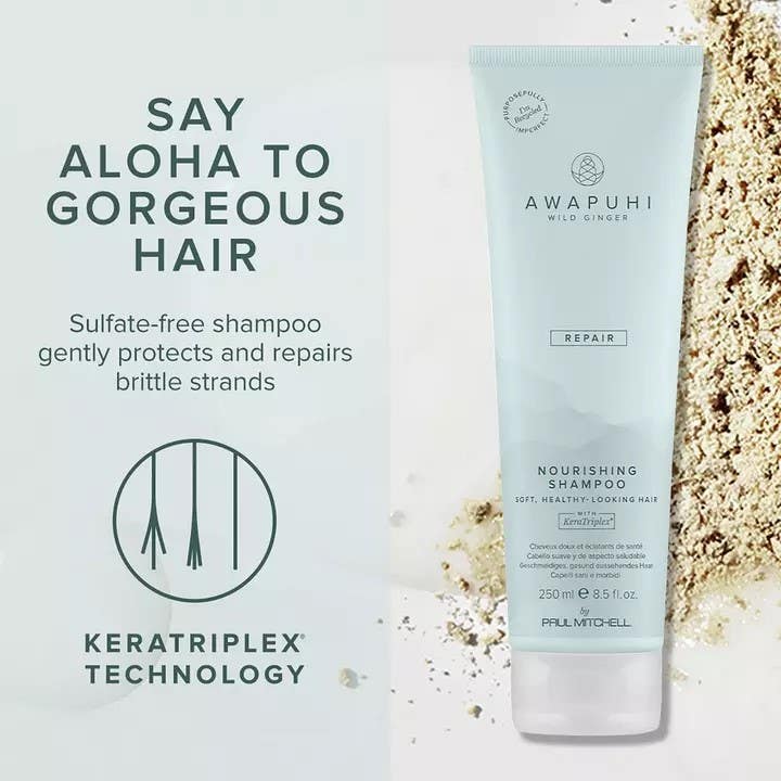 Nourishing Shampoo for Dry Damaged Hair - Hydrating & Repairing Formula with Argan Oil & Keratin - Best for Color Treated Hair & Daily Hair Care Routine