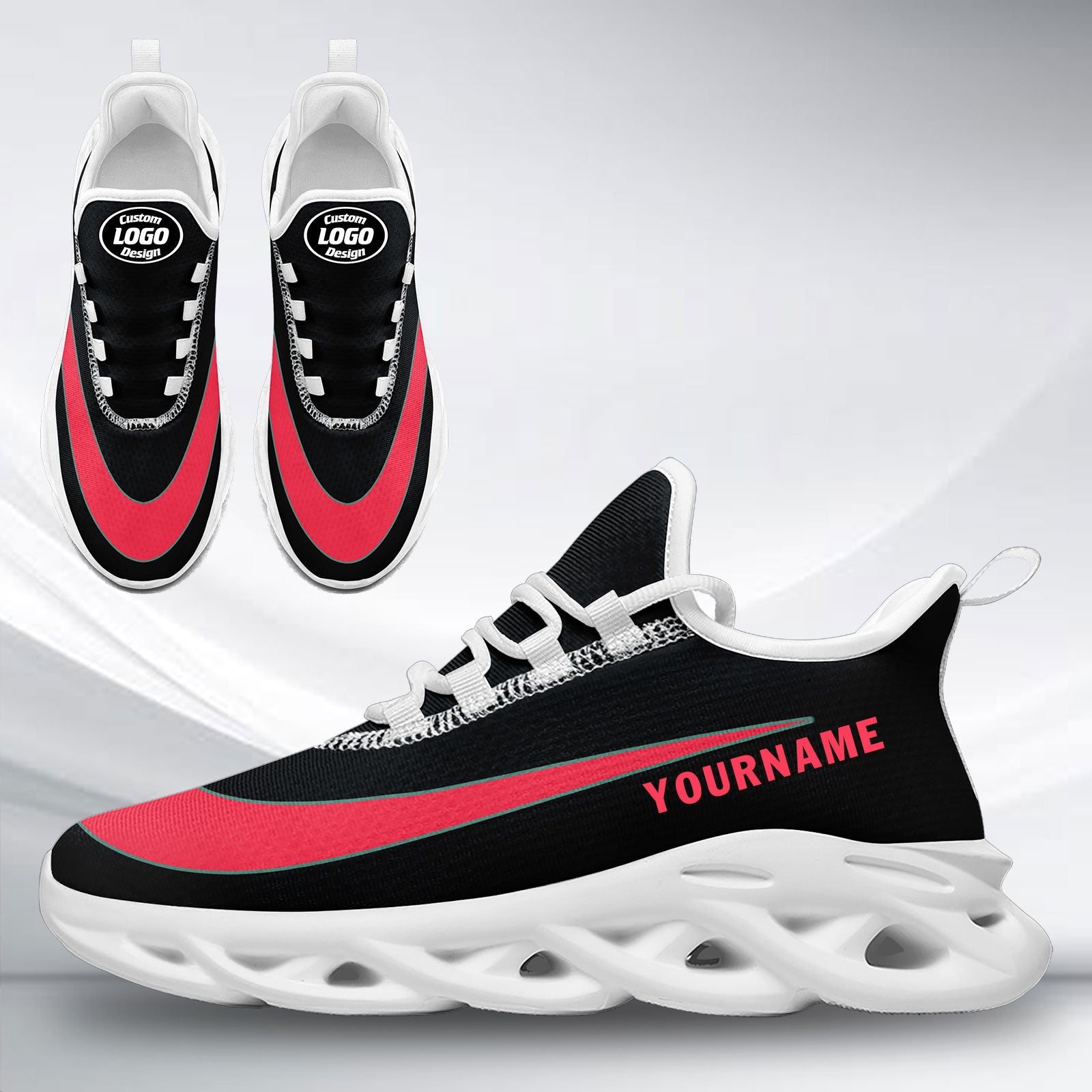Custom Maxsoul Personalized Sneakers - Breathable Lightweight Running Shoes for Men & Women | Perfect for Gym Workouts, Jogging & Casual Wear (Model FN003 E020109)