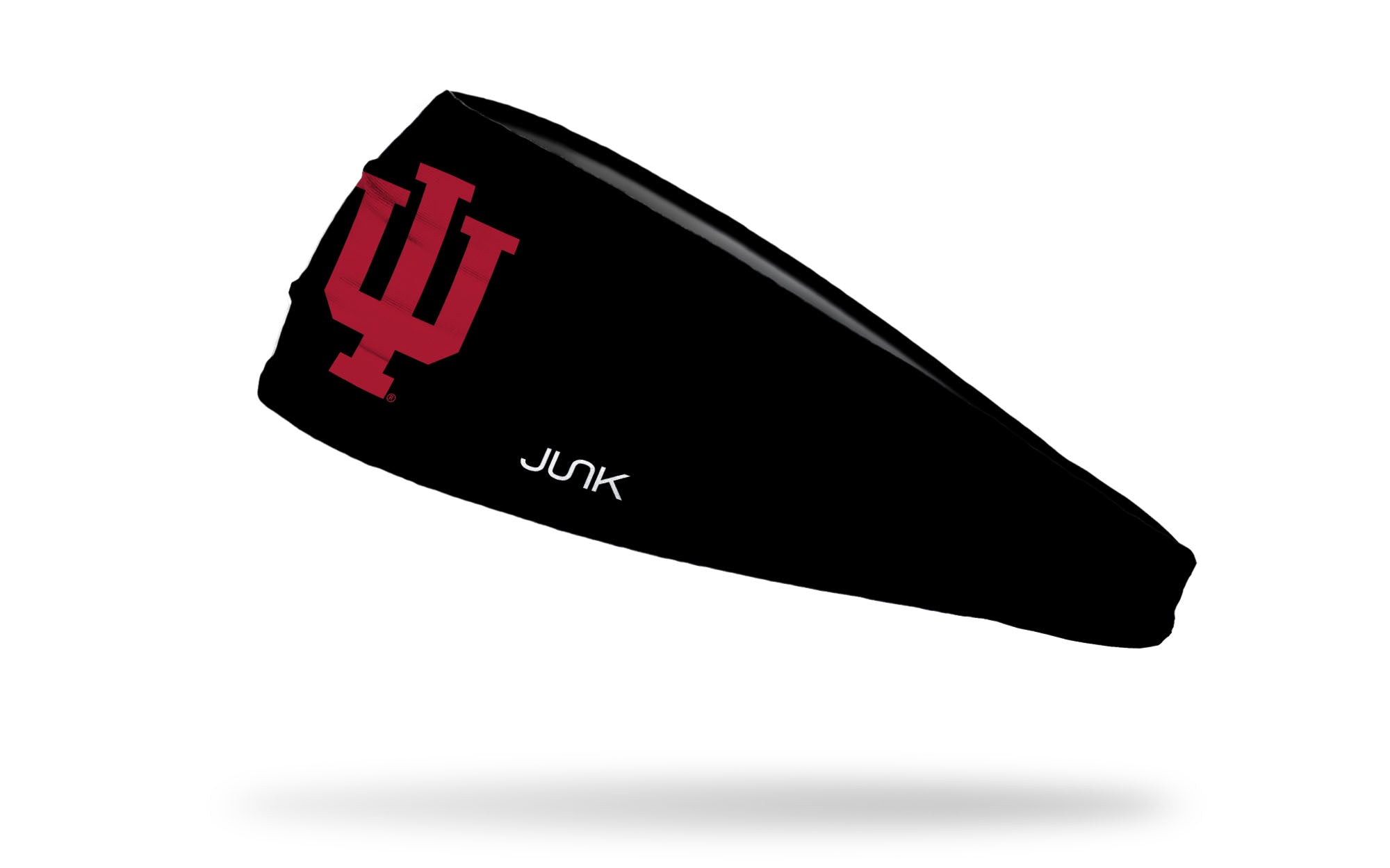 Indiana University Logo Black Big Bang Lite Headband - Adjustable Sports Headband for Running, Basketball & Workouts - Official IU Merchandise for Fans & Alumni