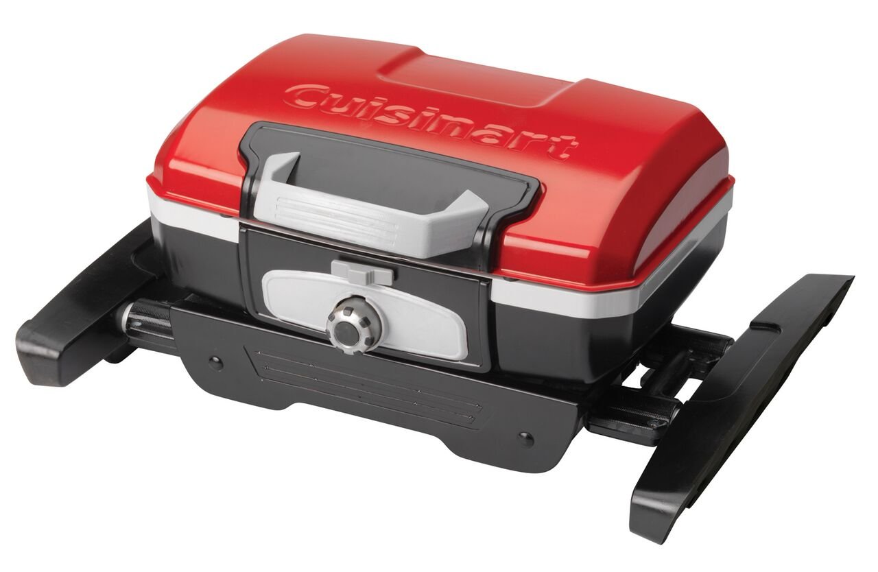 Cuisinart Portable Gas Grill - 150 sq. in. Tabletop Propane Grill with Tote Cover for Outdoor Cooking, Camping, Tailgating, Picnics & Backyard BBQs | Compact & Lightweight Design