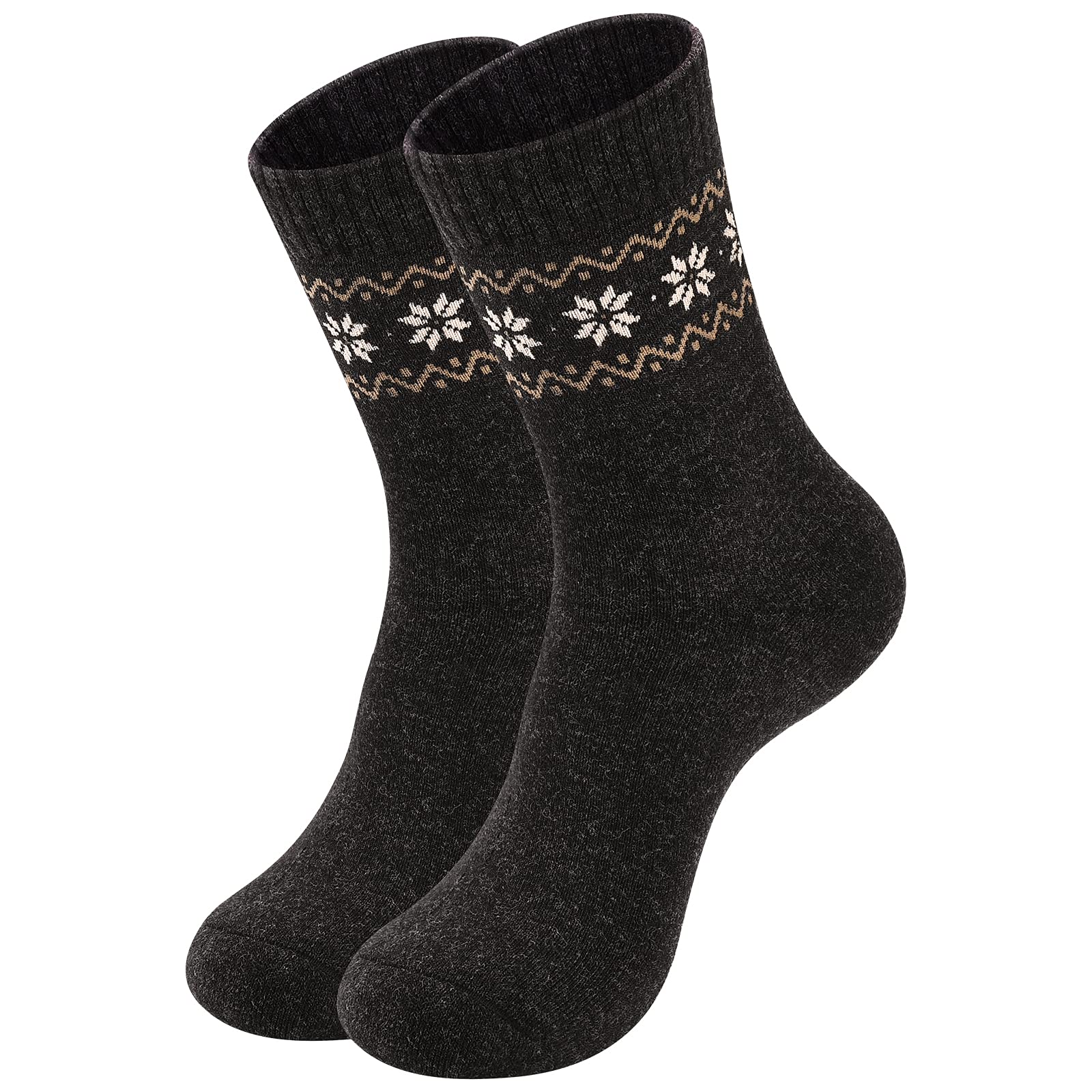 Women's Merino Wool Socks - 4 Pack Winter Hiking Socks for Outdoor Activities