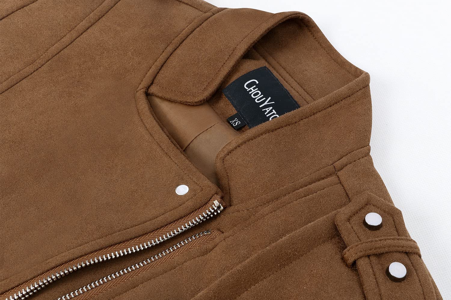 Women's Candy Color Asymmetric Zip Faux Leather Moto Jacket - Slim Fit Cropped Biker Style Jacket for Casual Outings, Date Nights & Streetwear Fashion
