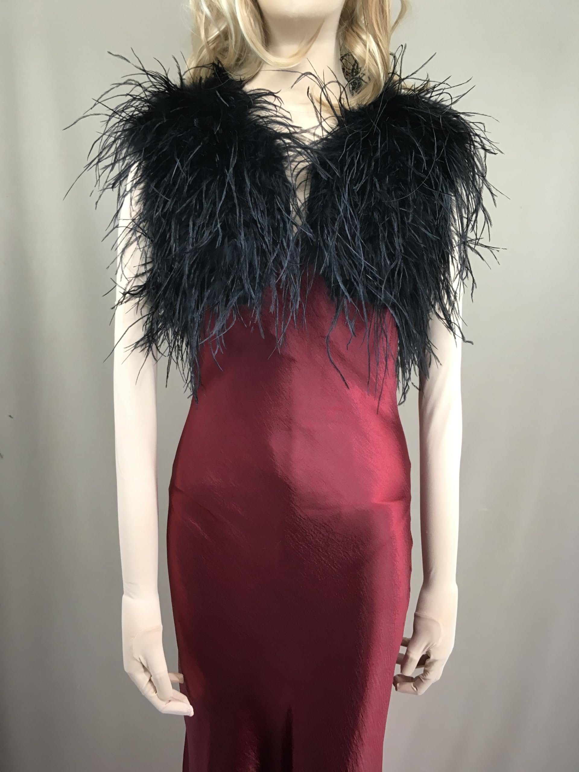 Luxurious White Ostrich Feather Bolero Vest for Women - Elegant Furry Wedding Jacket, Romantic Bridal Party Shrug, Blush Fluffy Cover-Up - Perfect for Weddings, Proms, Evening Galas & Special Occasions
