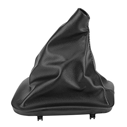 EVGATSAUTO Left Hand Drive Gear Shift Gaiter Boot - Genuine Artificial Leather Shift Knob Cover for BMW E30 E34 E36 Z3 - Perfect for Car Interior Upgrade & DIY Installation