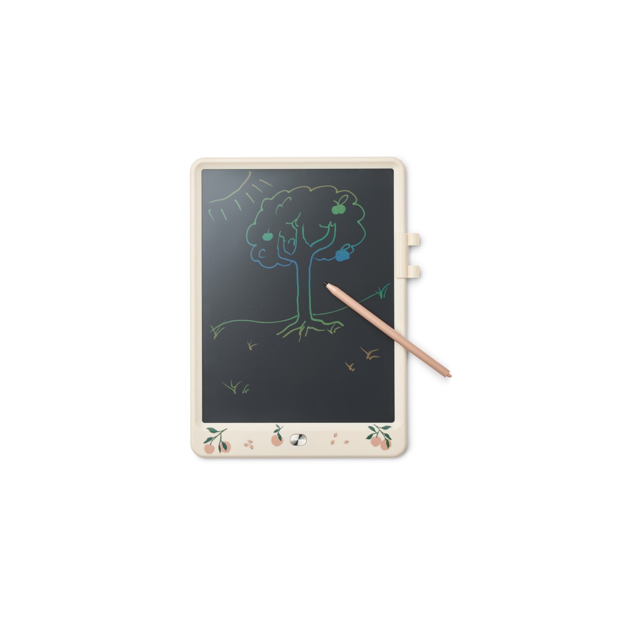 LIEWOOD Zora Magic Drawing Board Toy for Kids - Reusable Doodle Board with Stylus, Peach & Sea Shell Colors - Perfect for Travel, Home & Classroom Learning Activities