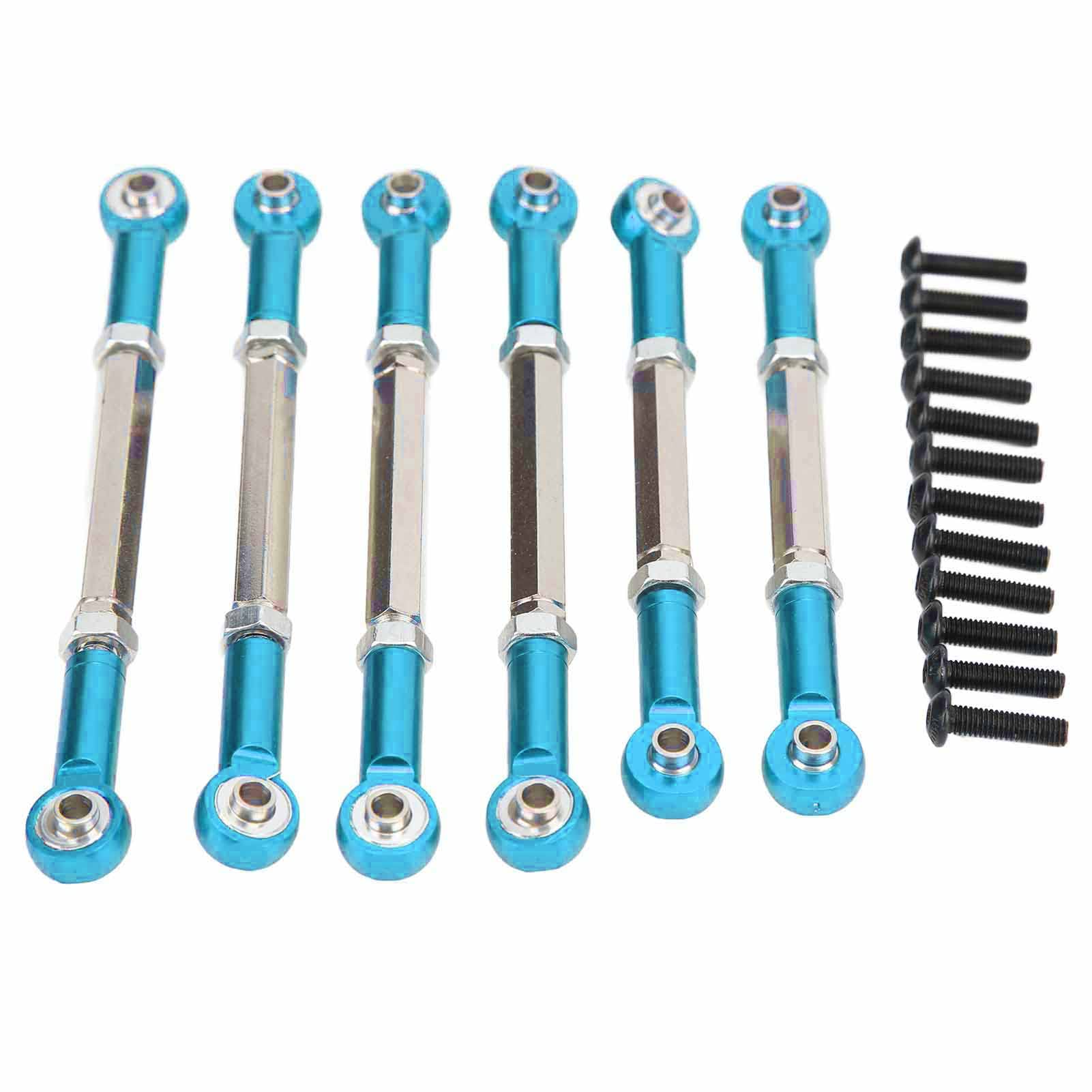 **Minifinker RC Car Pull Rod - Aluminum Alloy Metal Shock Absorber for 2WD 1/10 RC Vehicles - High Strength & Lightweight (Blue) - Perfect for Off-Road Racing & Drifting**