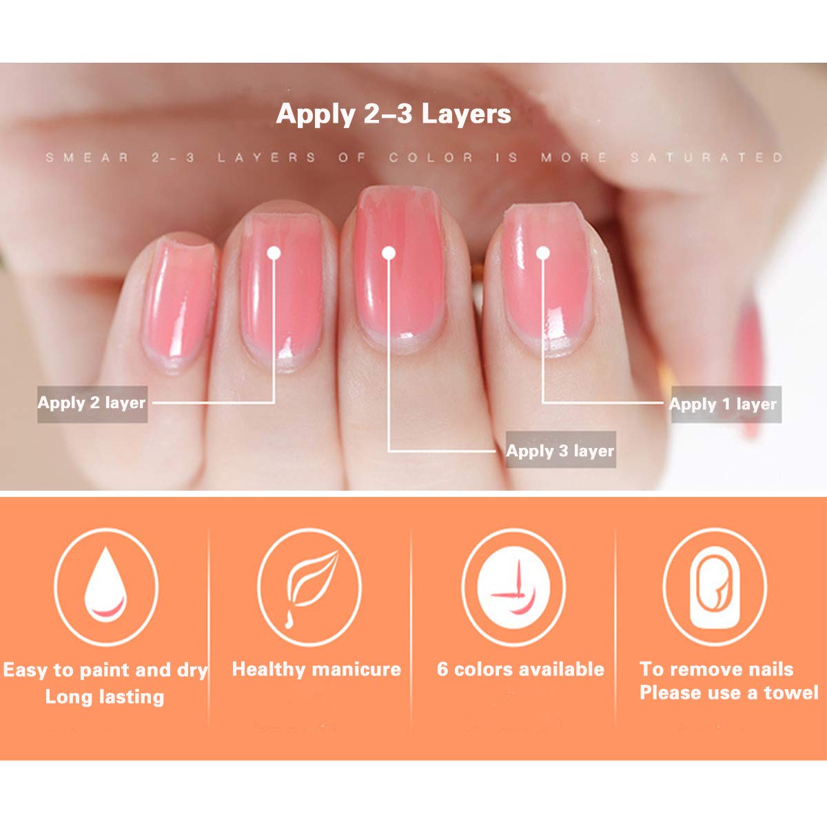Fast-Drying Nail Polish Set - Long Lasting Chip-Resistant Nail Lacquer for Women | Perfect for Home Manicures, Salon-Quality Results & Everyday Wear