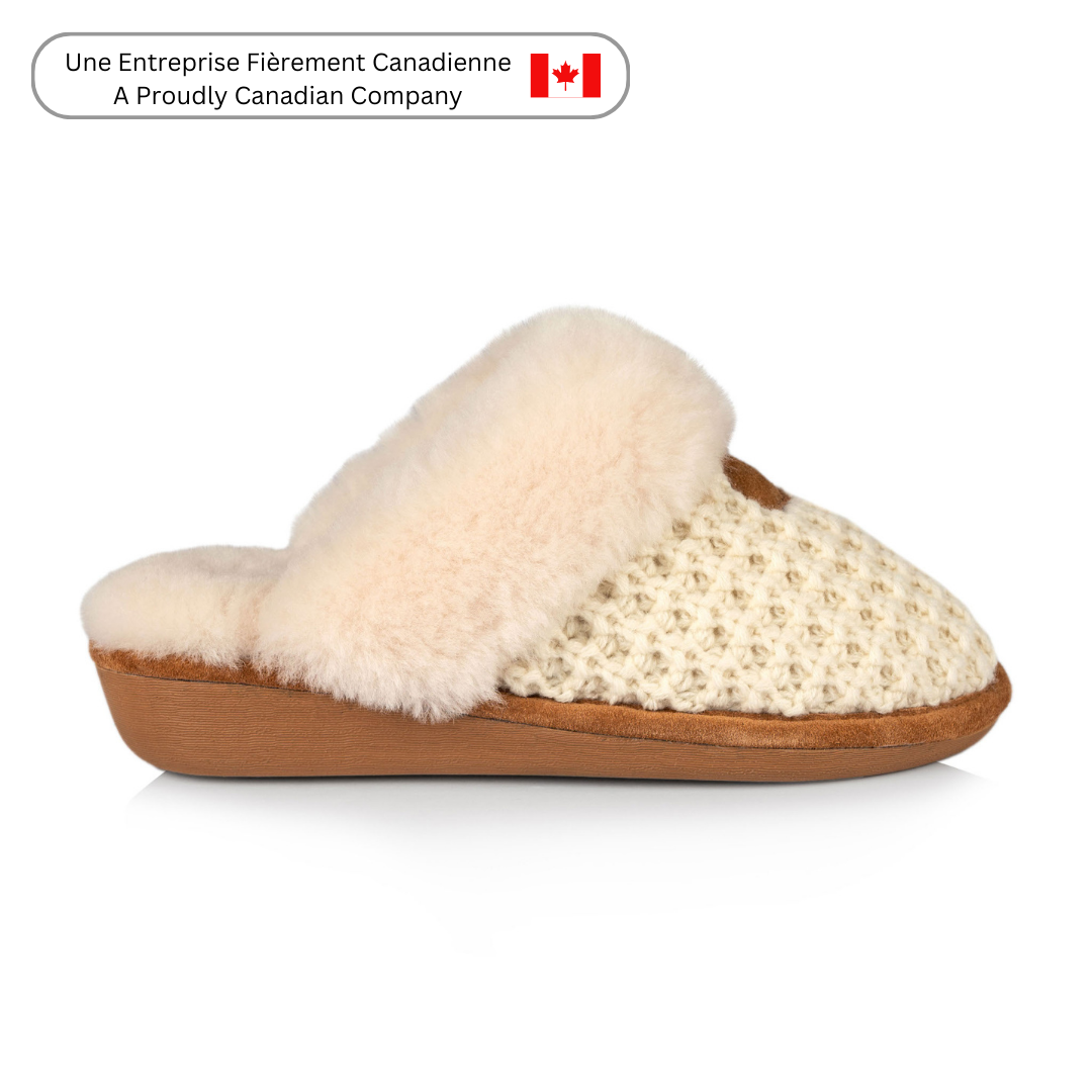 Cass Women's Comfortable Memory Foam House Slippers - Soft Plush Indoor/Outdoor Slides with Arch Support (Beige) - Perfect for Home, Lounge & Backyard Relaxation