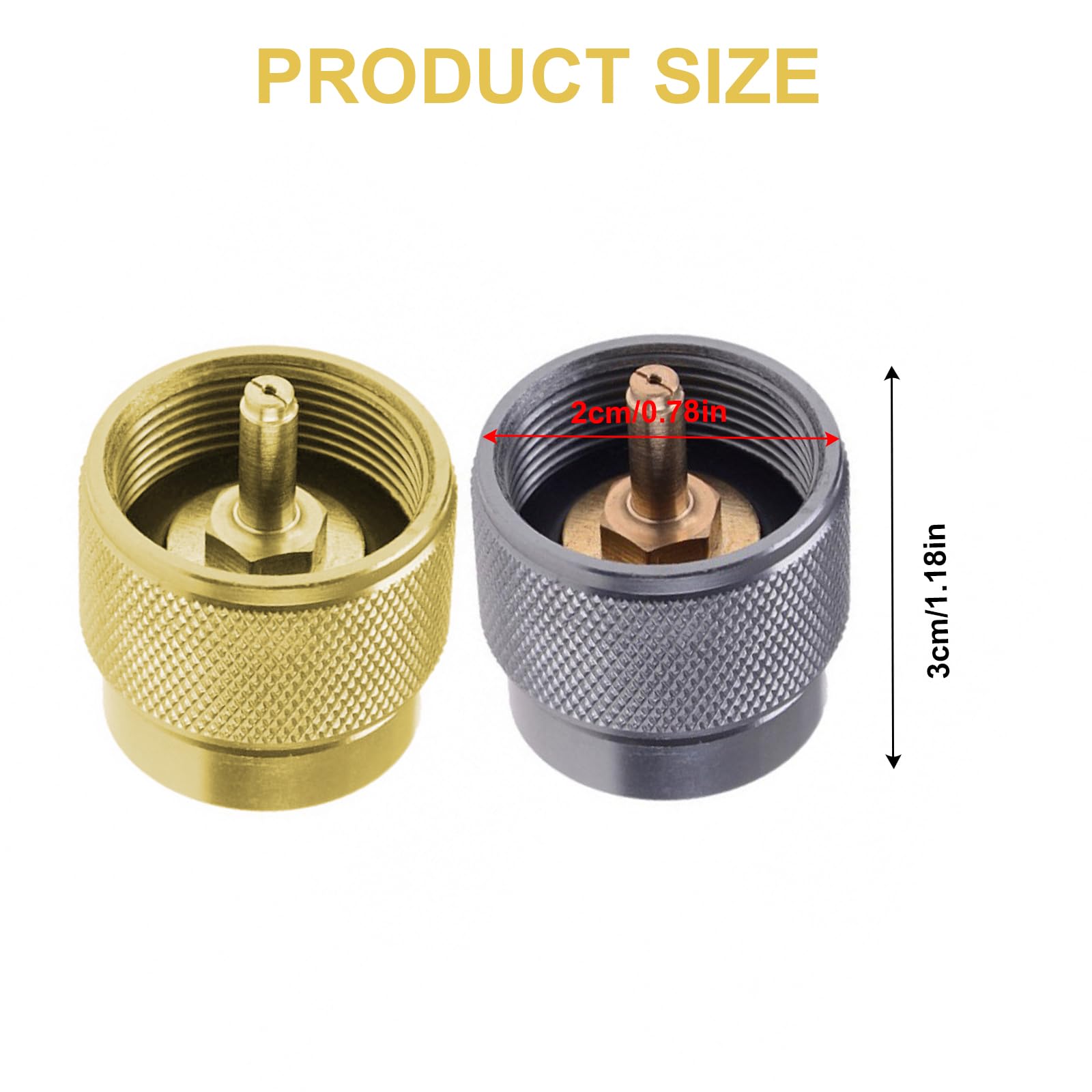 Portable Aluminum Alloy Quick Connect Adapter - Small Conversion Tool for Outdoor Activities, Camping, Hiking & RV Use