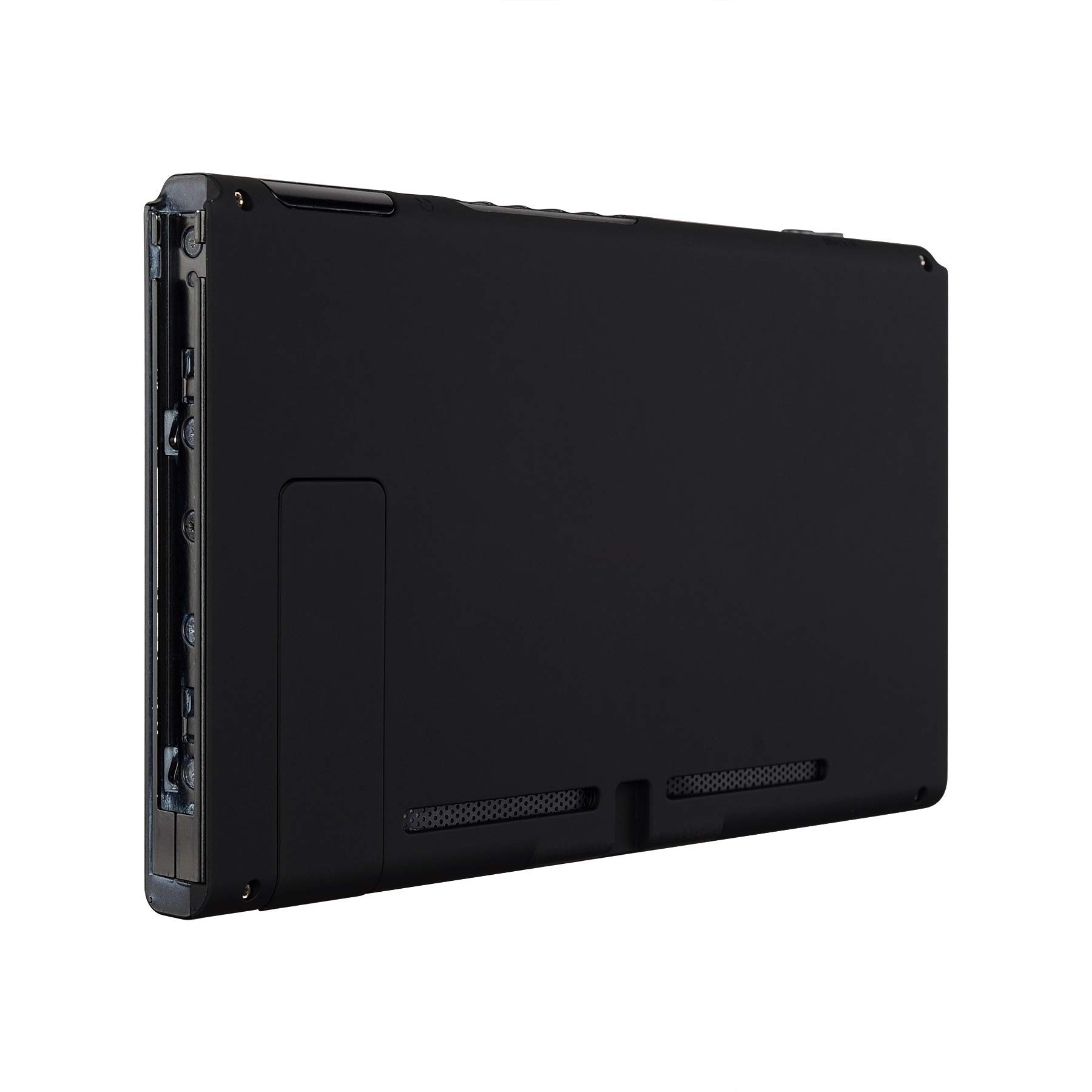 eXtremeRate Soft Touch Grip Back Plate & Joycon Housing Shell for Nintendo Switch (D-Pad Version) - DIY Replacement Shell with Full Set Buttons - Black - Perfect for Gaming Comfort & Customization