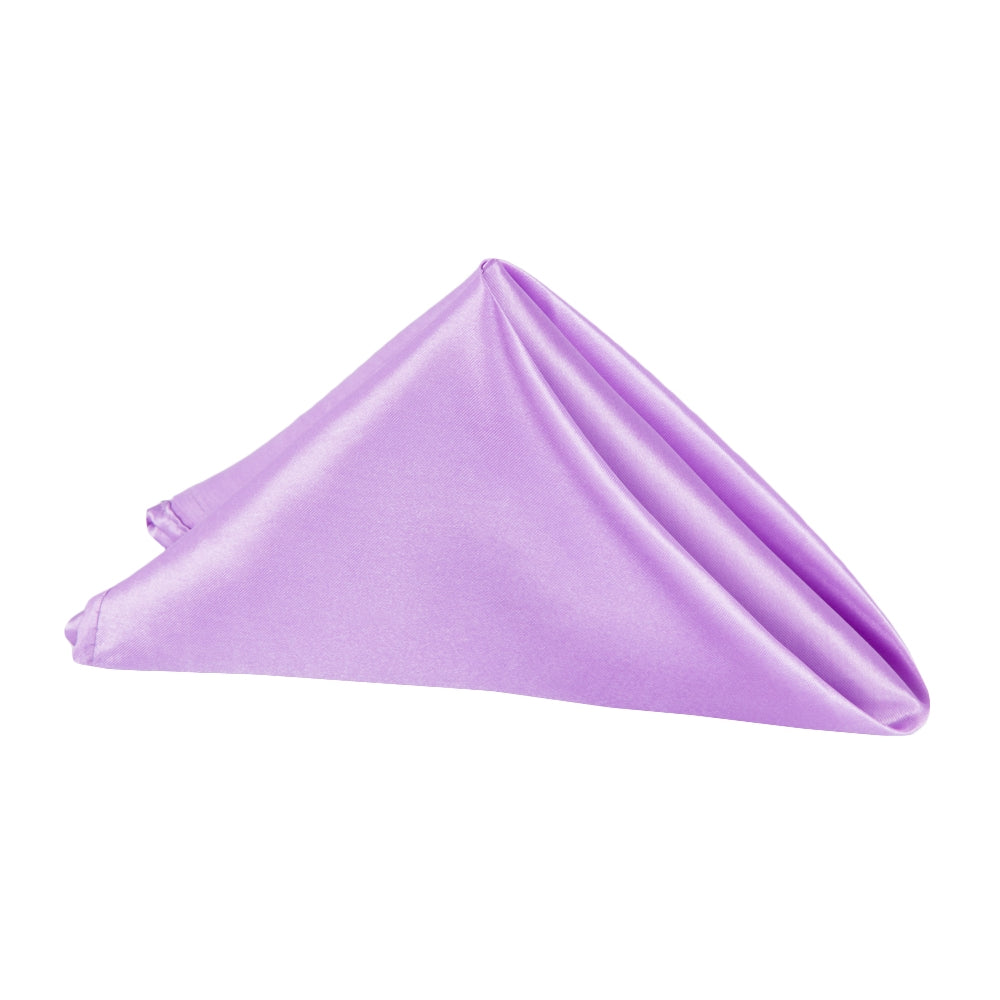 20x20 Satin Napkins - Victorian Lilac & Wisteria Color for Elegant Dining, Weddings, and Special Occasions