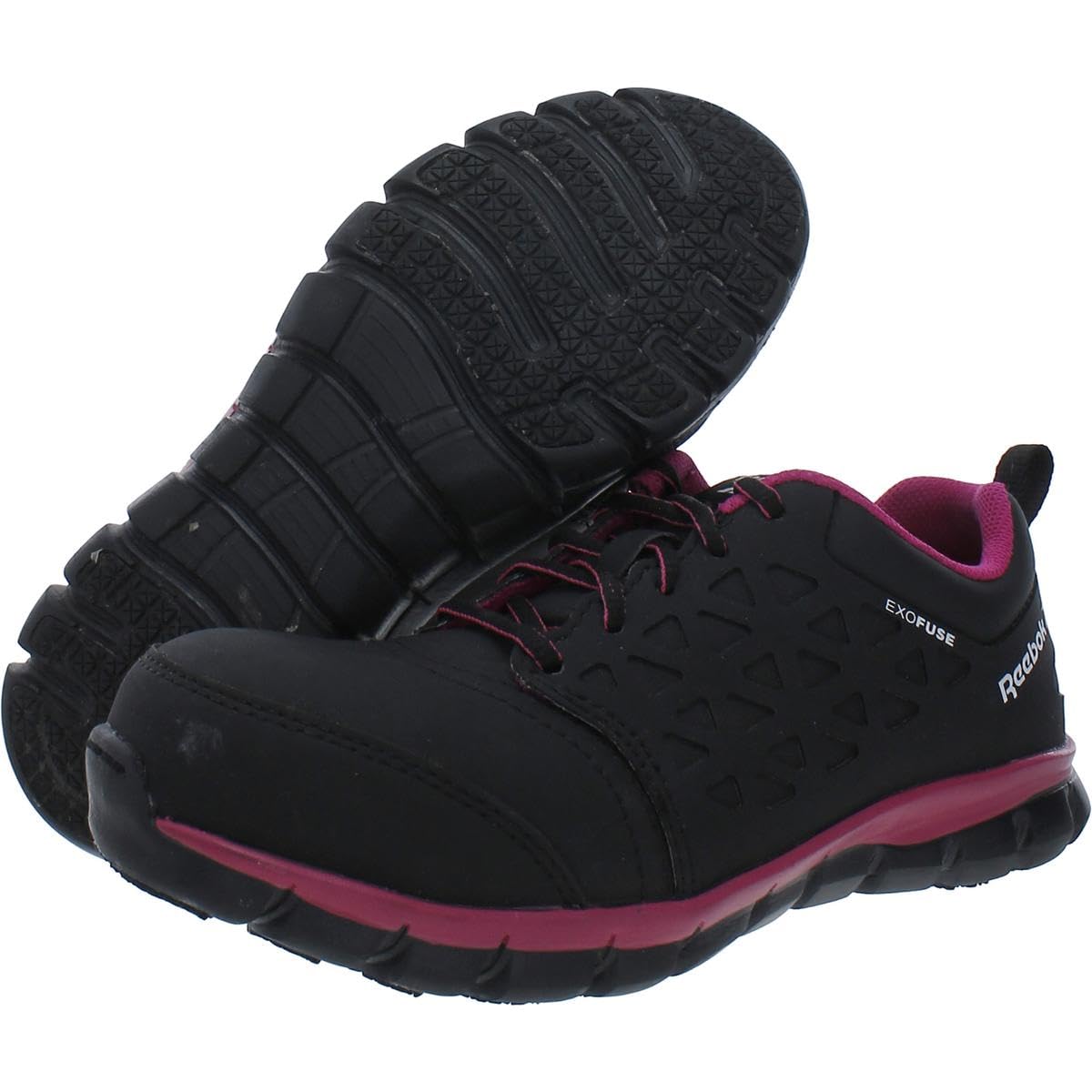 Reebok Women's Sublite Cushion Safety Toe Athletic Work Shoes - Lightweight Industrial & Construction Shoes for Women - Perfect for Warehouse, Factory, and Outdoor Work Environments