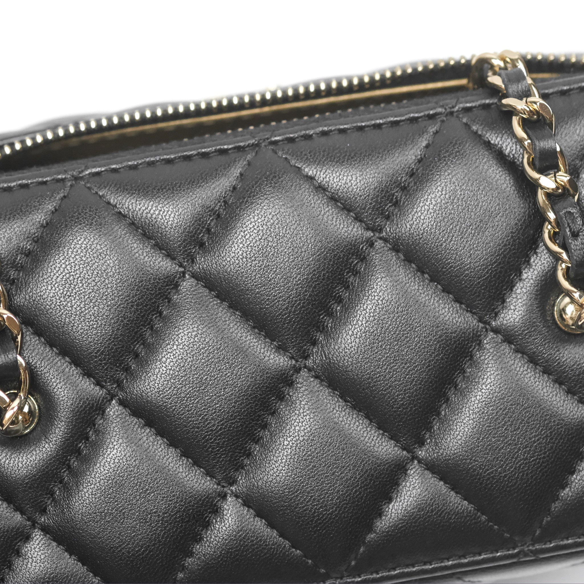 Chanel Ball Crush Vanity Bag with Chain - Black Lambskin Leather & Gold Hardware - Luxury Crossbody Bag for Women, Perfect for Evening Parties & Date Nights