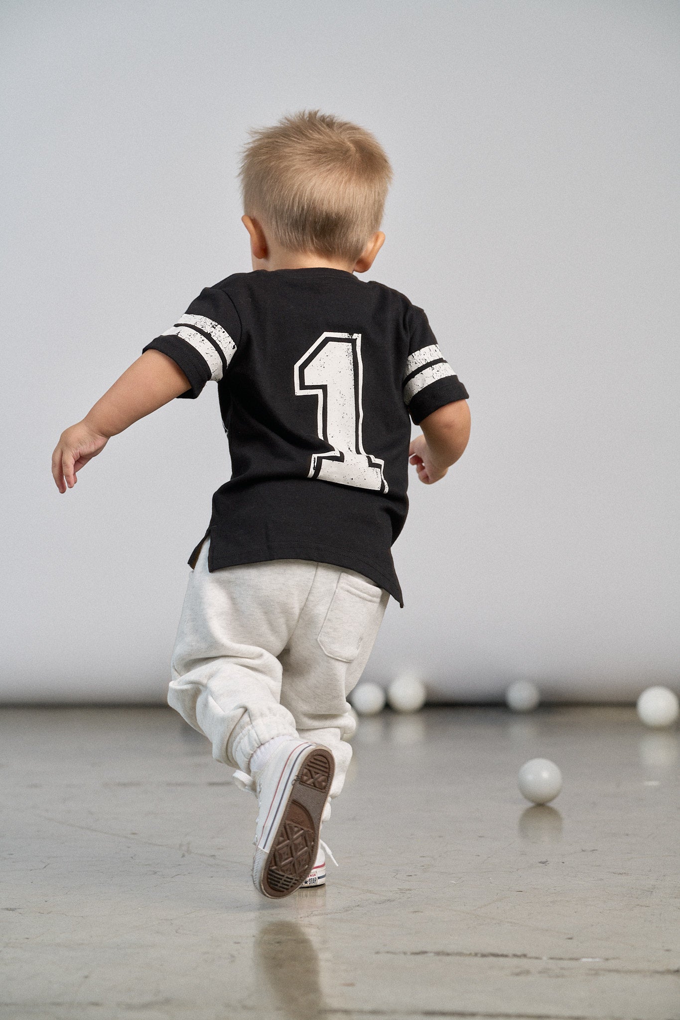 Varsity 6th Birthday Elevated T-Shirt - Black | Trendy Kids Party Outfit for School Celebrations & Birthday Photos