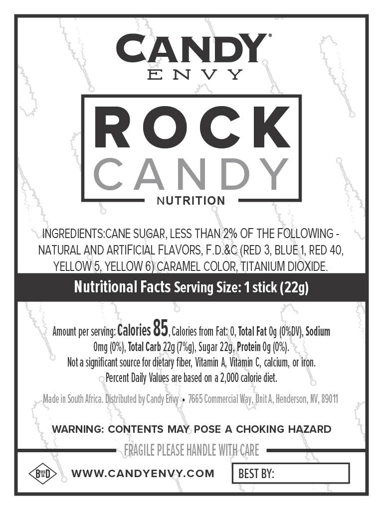 Valentine's Day Rock Candy Sticks - 10 Count Sweet Treats for Gifts, Parties & Romantic Celebrations | Perfect for Weddings, Anniversaries and Love-Themed Events