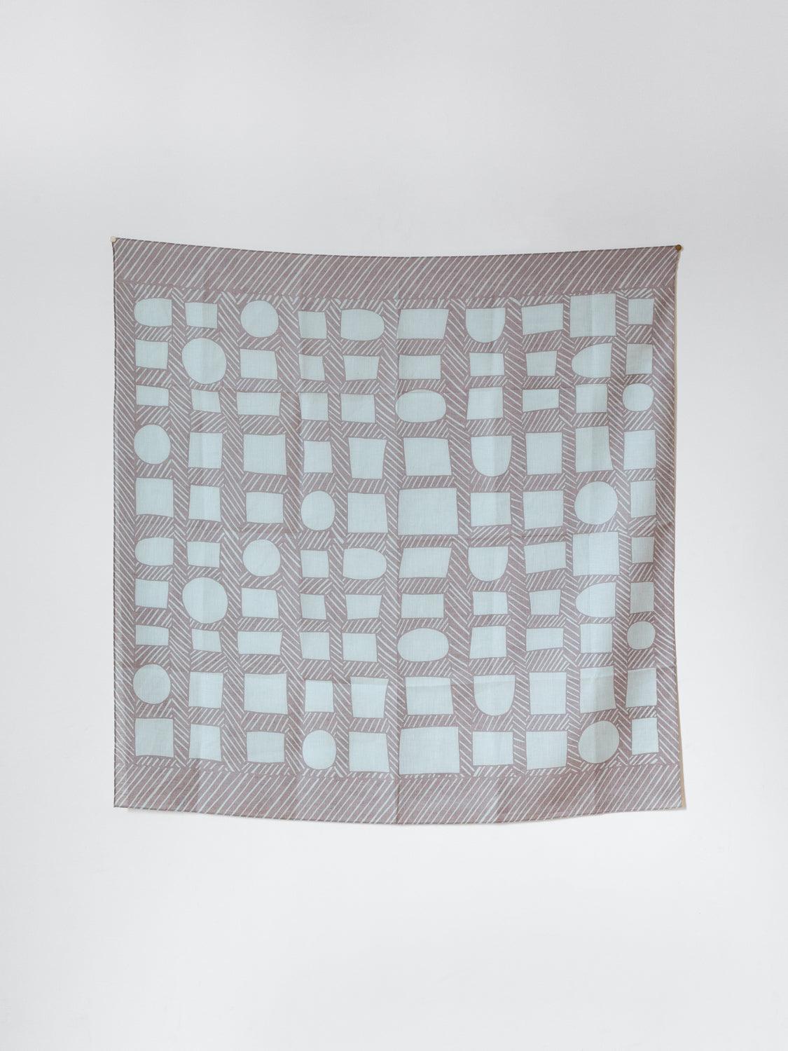 Yamada Linen Furoshiki Wrap - Japanese Style Shape and Line Design Eco-Friendly Fabric Gift Wrapping for Home Decor, Picnic, and Sustainable Packaging