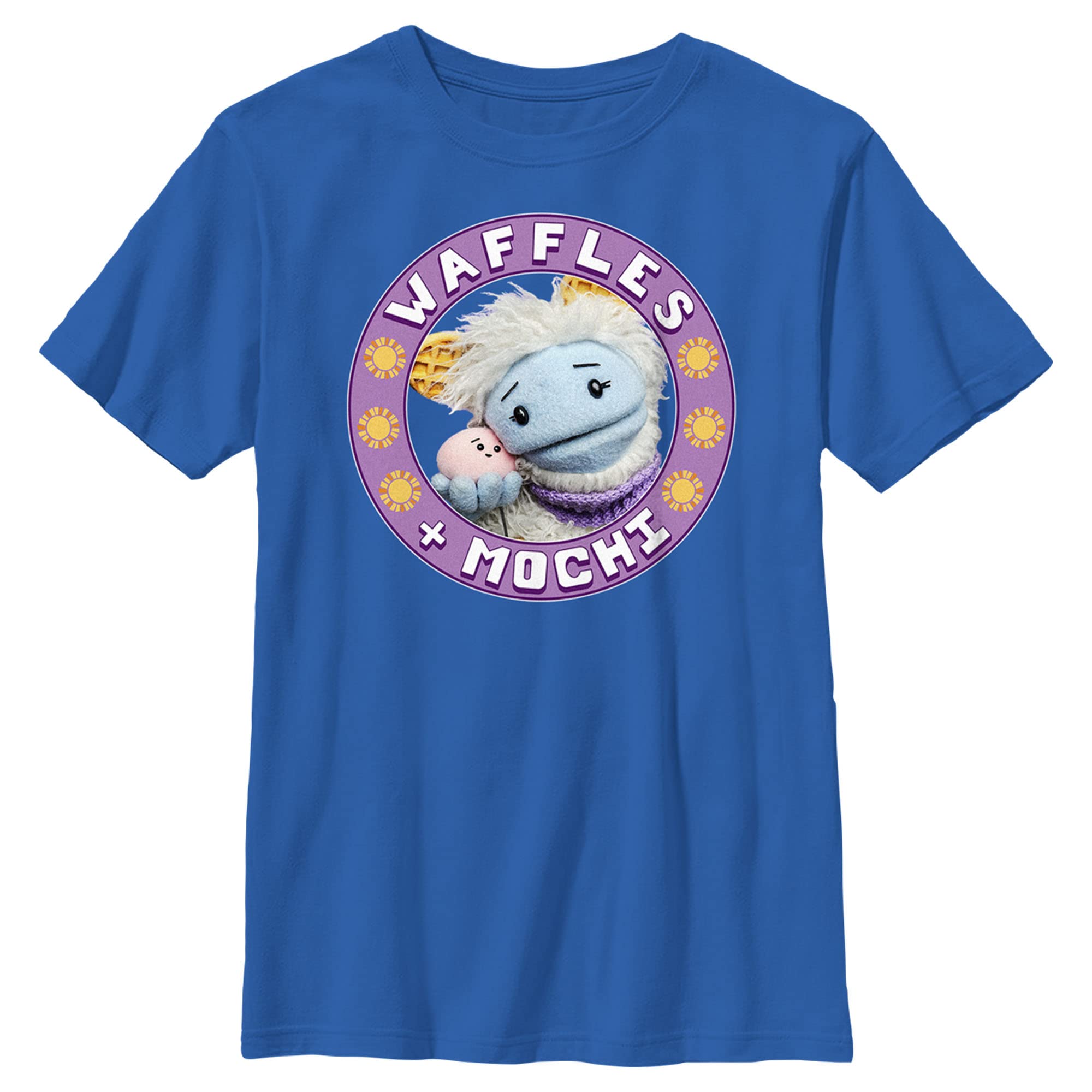 Boys' Waffles & Mochi Friendship Graphic T-Shirt - Cute Cartoon Best Friend Tee for Kids - Perfect for Playdates, Birthday Gifts, and Casual Wear