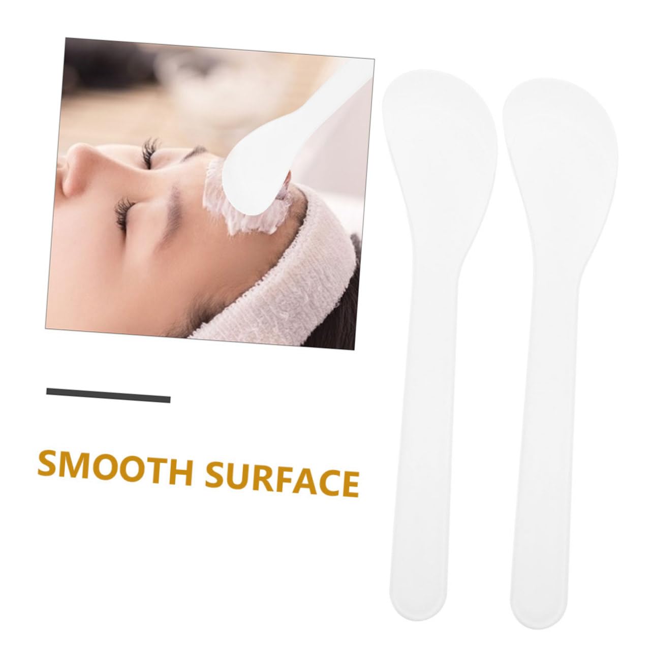 iPetboom 50-Pack Mini Makeup Spatulas - Reusable Plastic Face Mask Applicators for Skincare, Foundation & Facial Treatments | Beauty Tools for DIY Spa, At-Home Facials & Professional Makeup Application