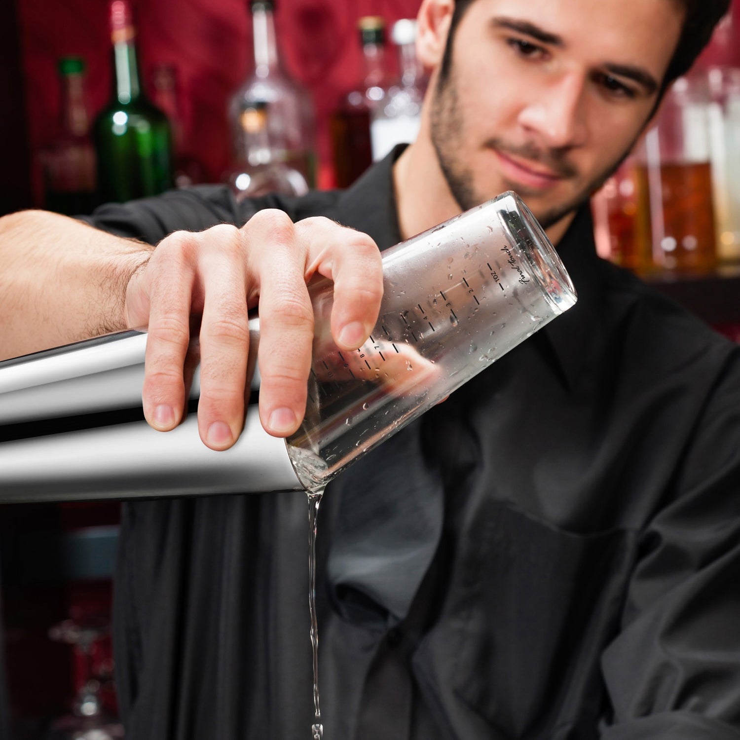 Premium Final Touch Double Wall Boston Shaker - 18/8 Stainless Steel Cocktail Mixing Cup with Leak-Proof Lid - Perfect for Bartenders, Home Bars & Professional Mixology (Ideal for Mojitos, Margaritas & Craft Cocktails)
