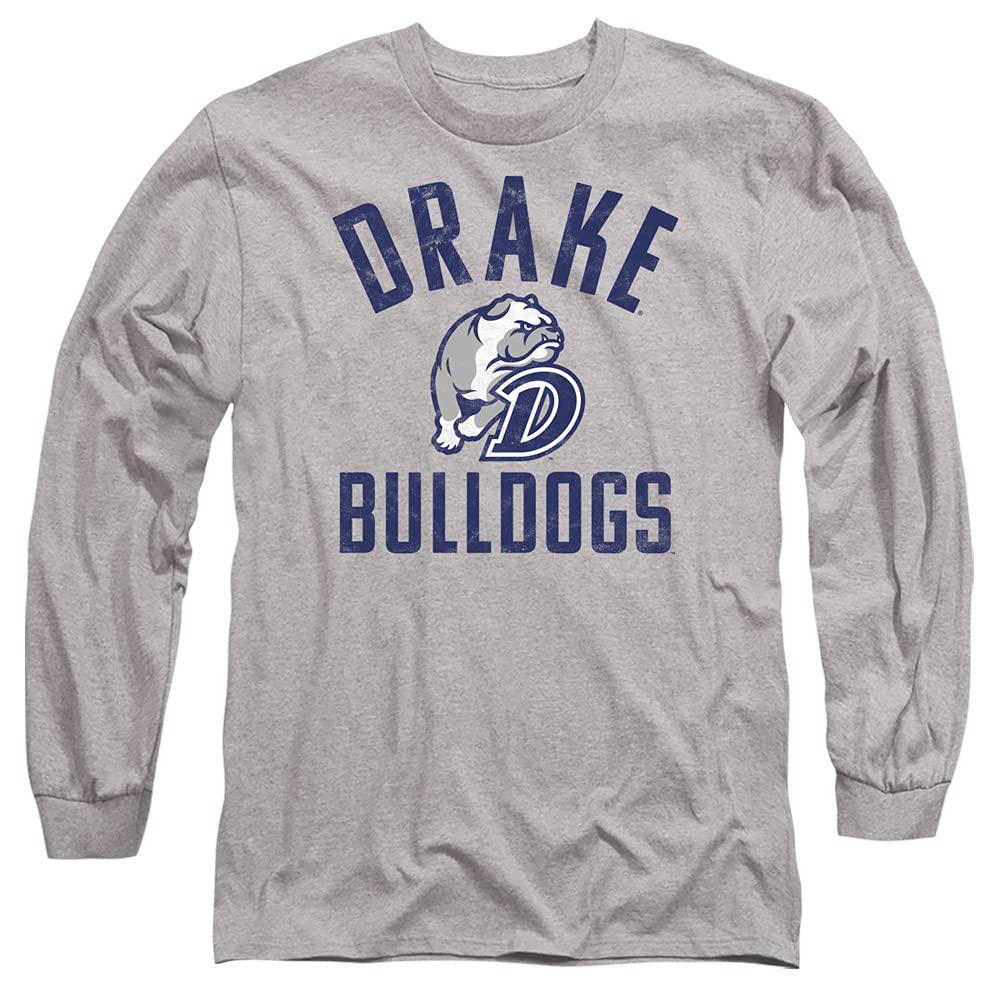 Official Drake University Bulldogs Logo Unisex Long-Sleeve T-Shirt for Men & Women - Perfect for Game Day, School Spirit & Casual Wear