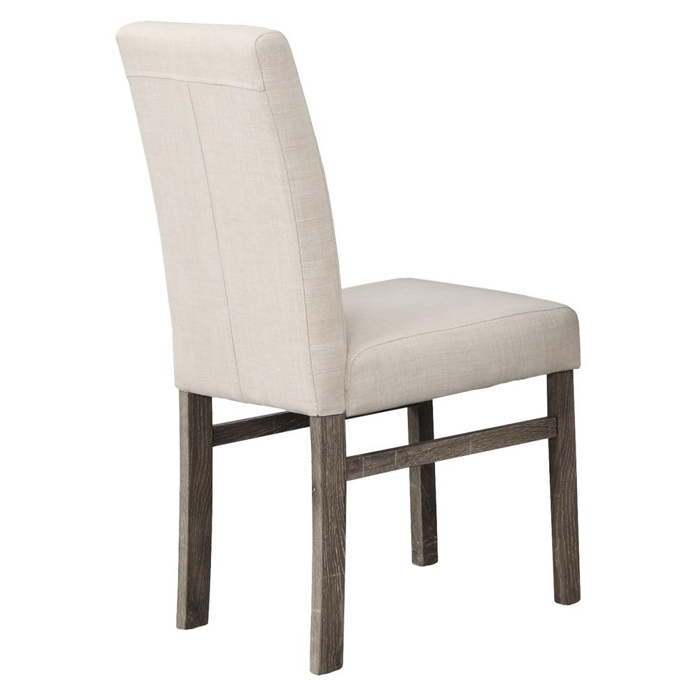 Premium Transitional Dining Chairs Set of 2 - Solid Antique Oak Wood Master Furniture for Elegant Dining Room & Kitchen Decor | Perfect for Formal Dinners & Family Gatherings