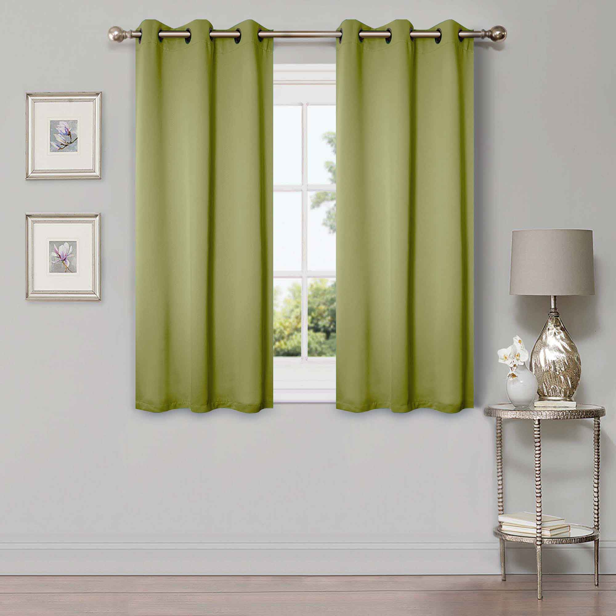 Blackout Curtains for Bedroom - Solid Classic Modern Grommet Curtain Set for Living Room, Nursery & Home Theater - Light Blocking Thermal Insulated Window Drapes