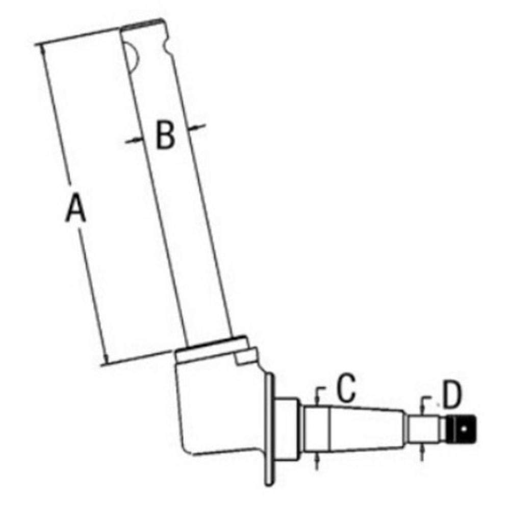 Stevens Lake Parts One New LH Spindle Fits Minneapolis Moline & Oliver 550 Models - Compatible with 105267, 106460AA, 106460AA-A - Replacement for Tractor & Farm Equipment Maintenance
