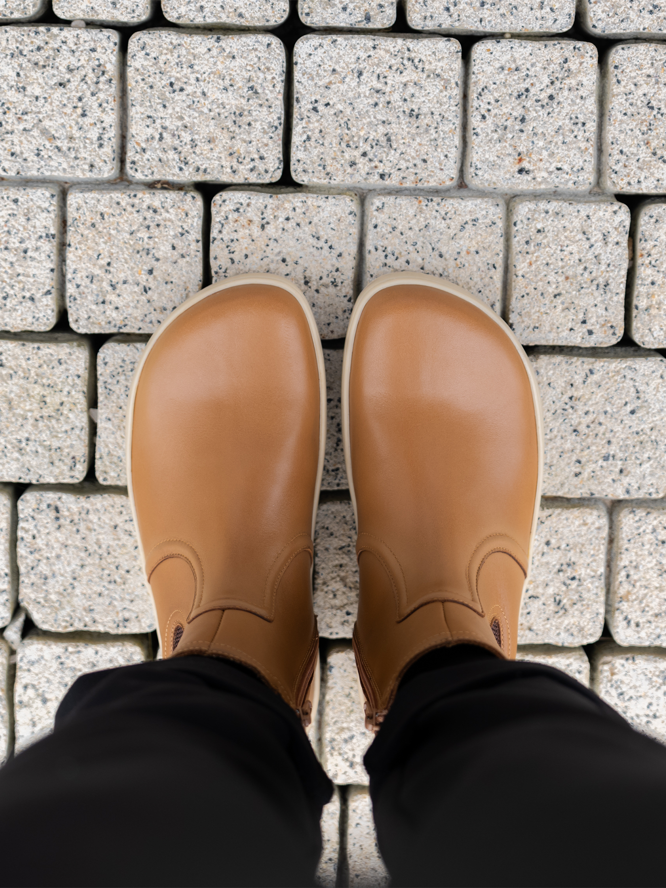 Barefoot Boots Be Lenka Allure Light Cognac - Comfortable Minimalist Shoes for Women | Perfect for Hiking, Travel & Everyday Wear