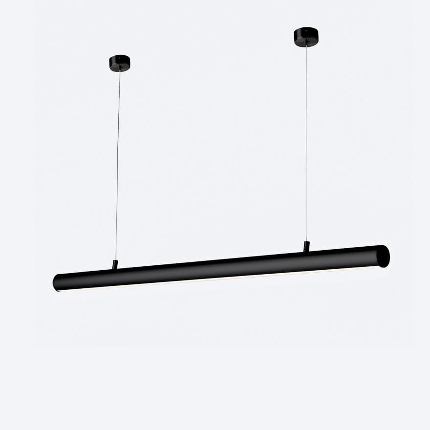 ASP FOURTY5 Custom Round LED Linear Pendant Light - Modern Minimalist Hanging Fixture for Kitchen Island, Dining Room & Office Lighting