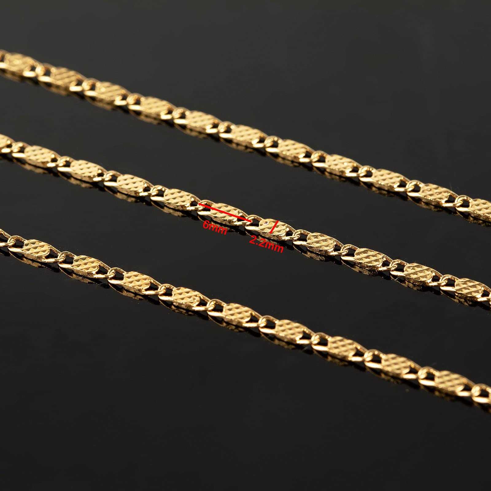 Bulk Jewelry Chains on Spool - Premium Handmade Chain Supplies & Findings for Necklaces, Bracelets & DIY Jewelry Crafting
