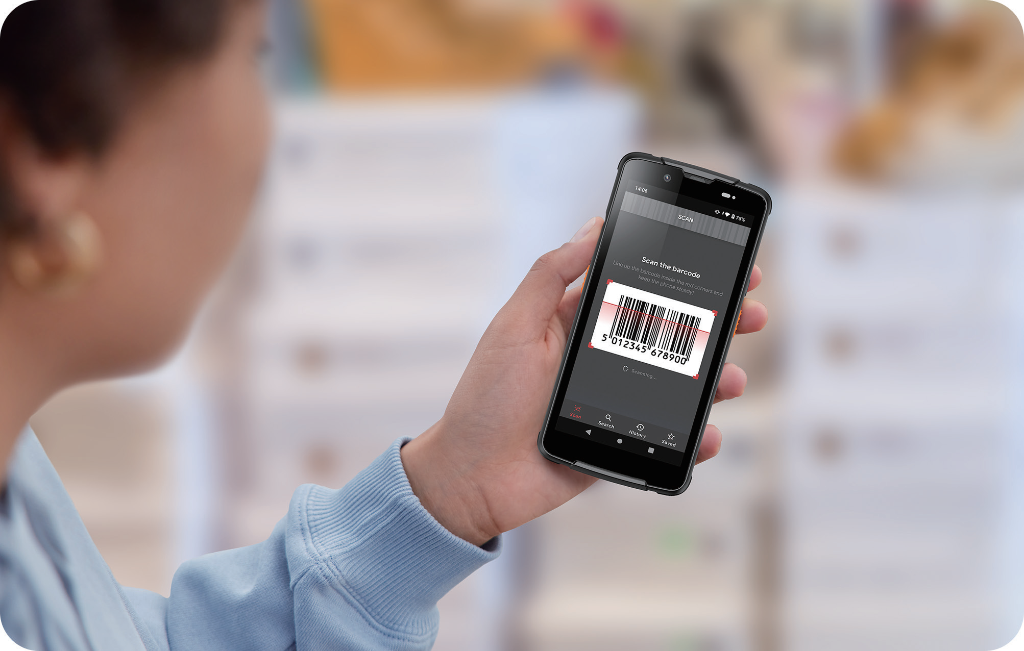 Q700 (US) PDA Scanner - High Performance Barcode Reader for Retail, Warehouse & Logistics | Fast Scanning, Durable Design, Easy to Use for Inventory Management and Shipping