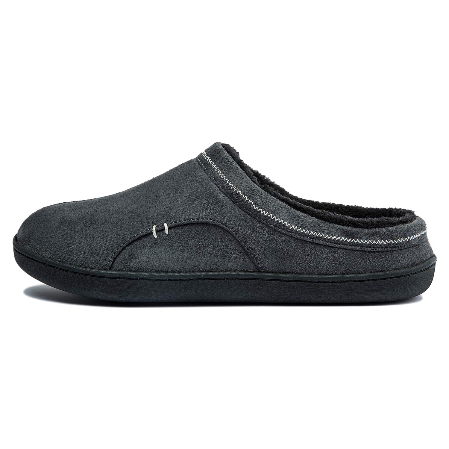 Josaywin Men's Memory Foam Slippers - Soft Plush Fleece Lining Indoor/Outdoor House Shoes for Comfort & Support - Perfect for Home, Lounge, Backyard & Quick Errands
