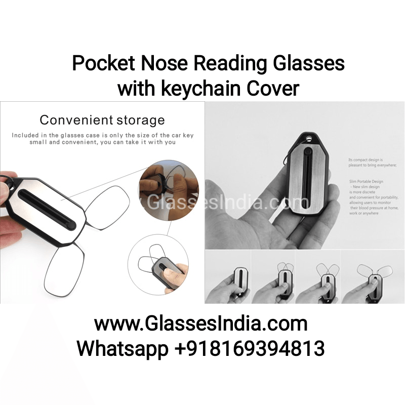 Compact Keychain Reading Glasses - Portable Pocket-Sized Magnifiers for Books, Phones & Close Work - Perfect for Travel, Shopping & Everyday Use