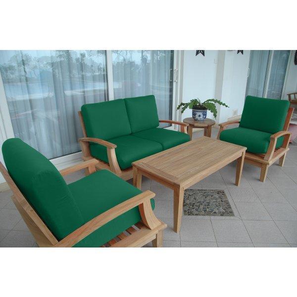 Brianna 5-Piece Deep Seating Loveseat Set with Cushions - Outdoor Patio Furniture for Garden, Poolside, and Backyard Relaxation