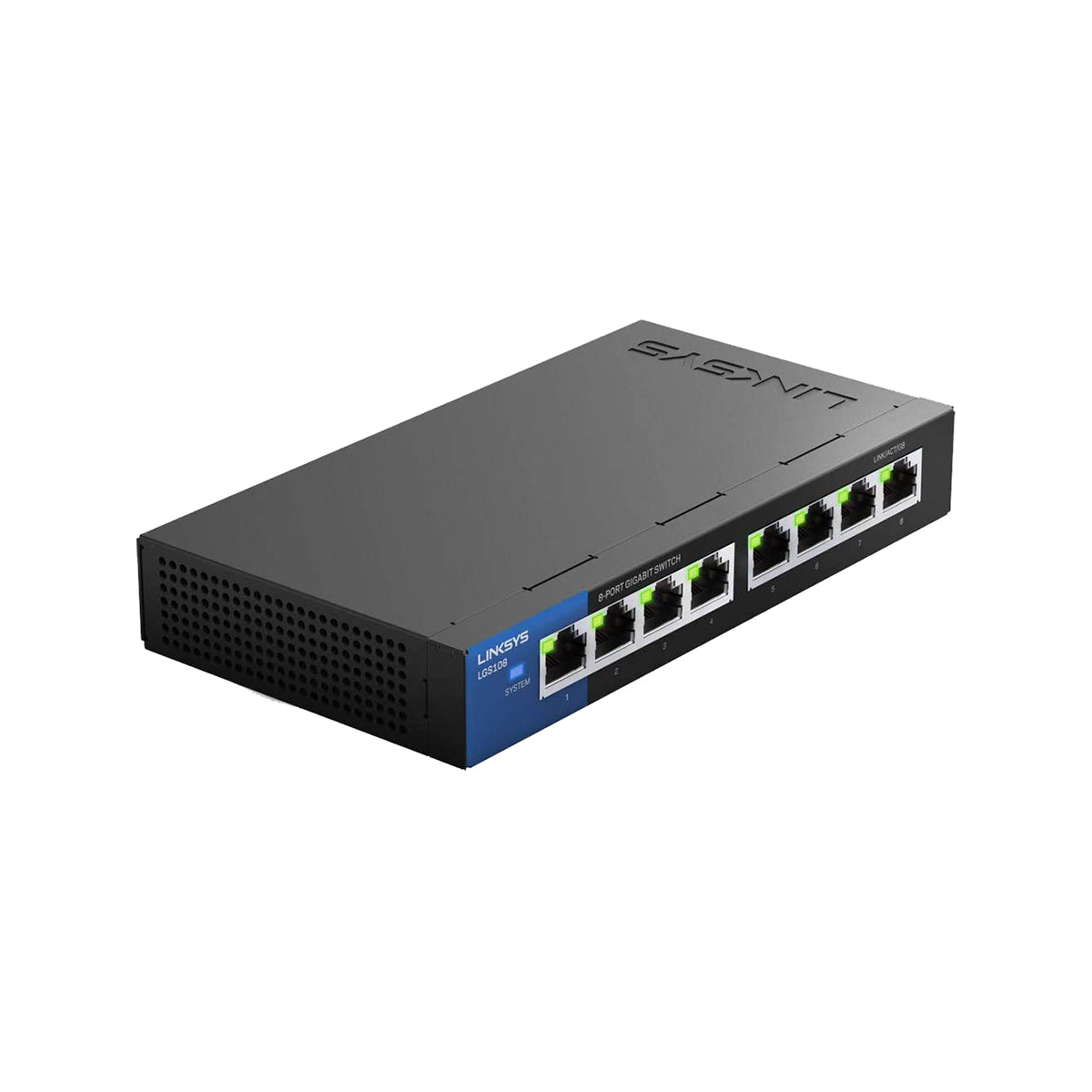 Linksys 8 Port Gigabit Unmanaged Ethernet Network Switch - High-Speed Internet Hub for Home Office, Gaming & Smart Home Devices