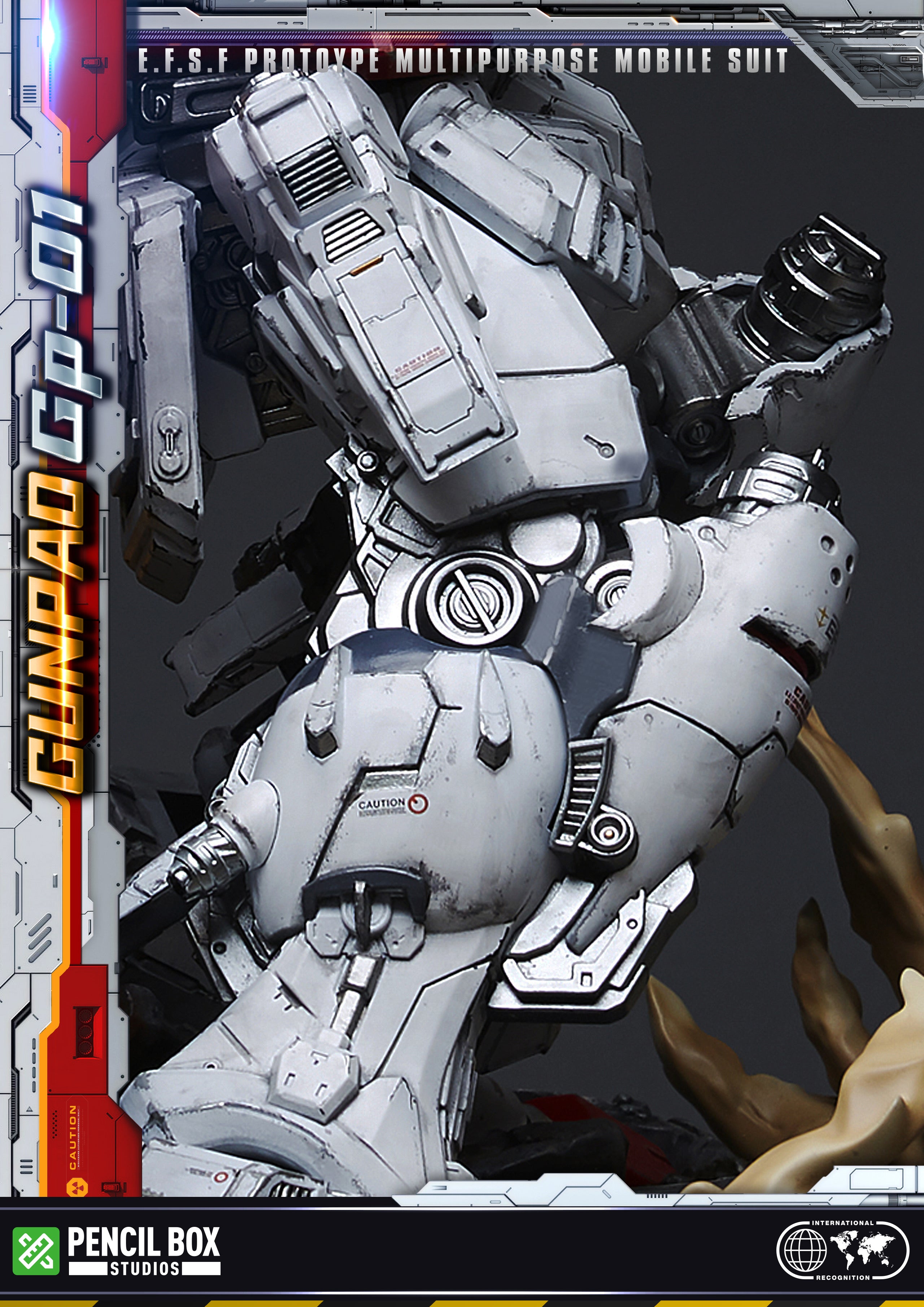 Gundam Mobile Suit 01 Model Kit - Premium Pencil Box Studio Collectible | Perfect for Anime Fans & Model Builders