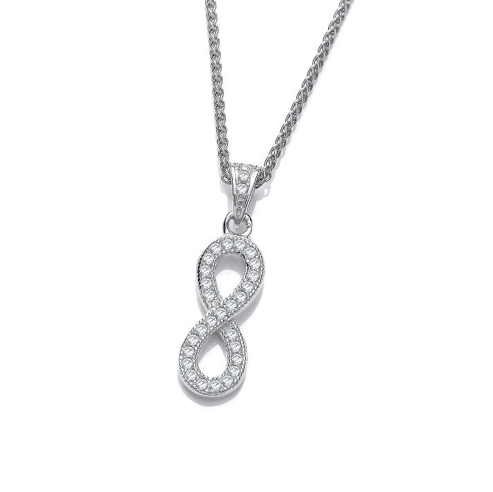 Sterling Silver Infinity Symbol Pendant Necklace - Elegant Jewelry for Women, Gift for Her, Perfect for Everyday Wear & Special Occasions