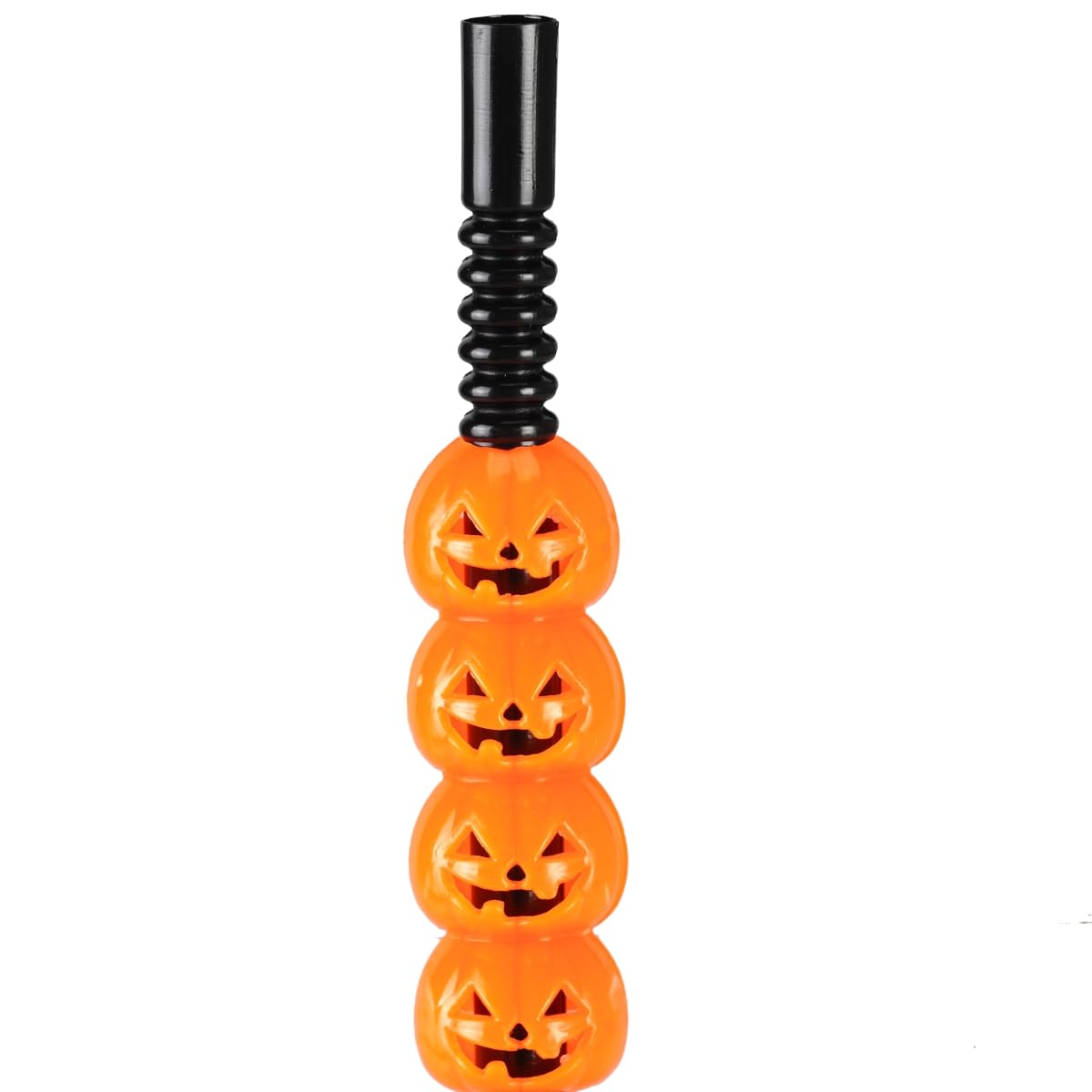 Halloween Pumpkin Straws - 5 Pack Fun Halloween Drinking Straws for Parties, Decorations & Favors | Perfect for Halloween Drinks, Cocktails & Spooky Celebrations
