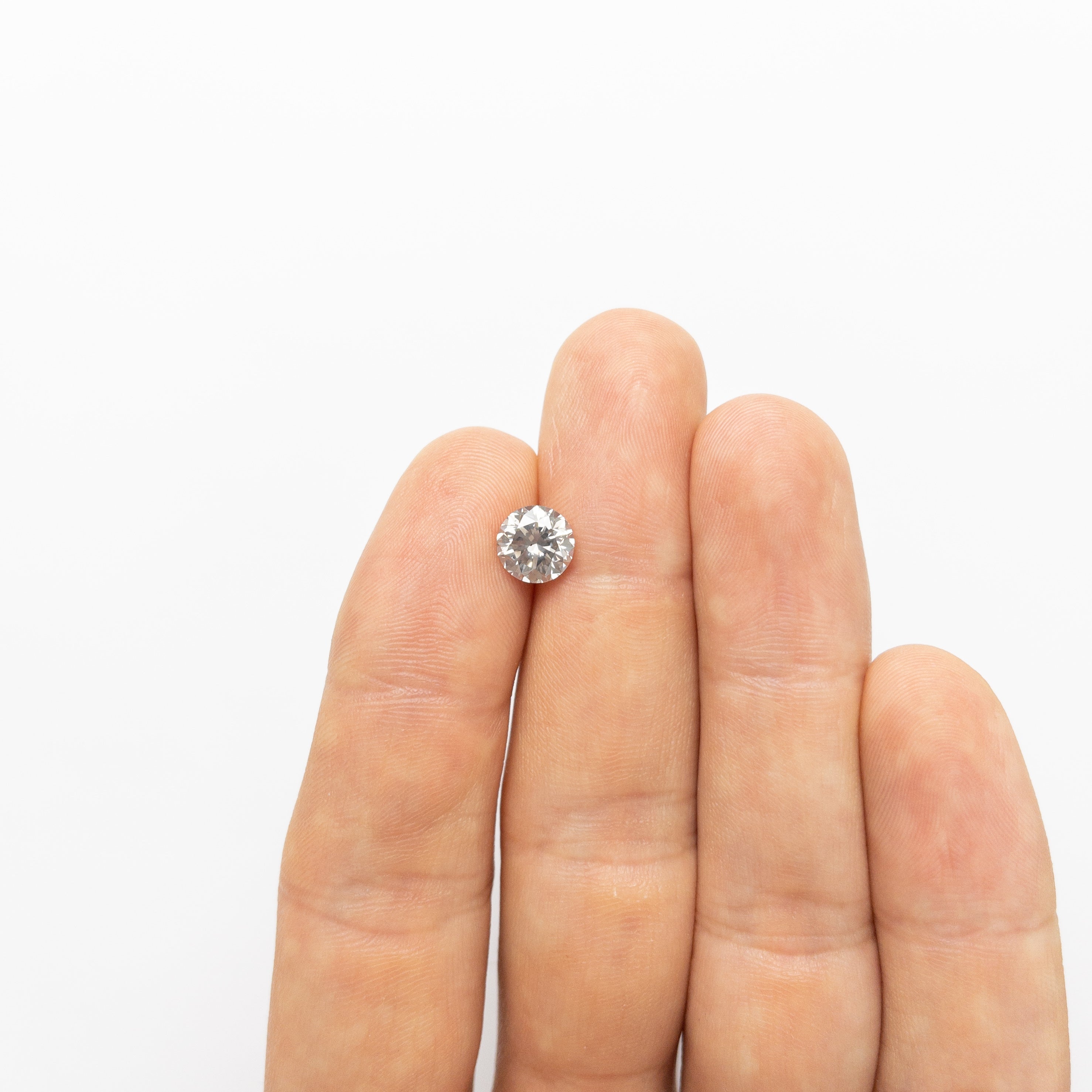 2.05ct GIA Certified Fancy Light Grey Round Brilliant Diamond (7.57x7.63x5.27mm) - Engagement Ring Center Stone & Fine Jewelry Collection