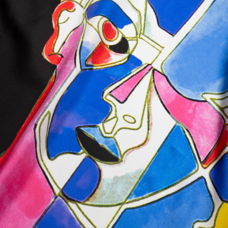 KidSuper Bauhaus Silk Scarf - Luxury Fashion Accessory for Women & Men - Perfect for Gifts, Travel & Special Occasions
