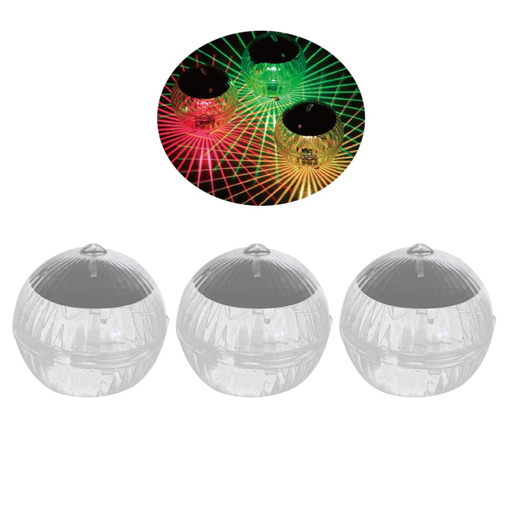 Uonlytech D Rechargeable Solar Pool Lights - 2 Pack Color Changing LED Outdoor Lights for Swimming Pools, Gardens & Patios | Waterproof Solar Powered Night Lights for Backyard, Deck & Landscape Lighting