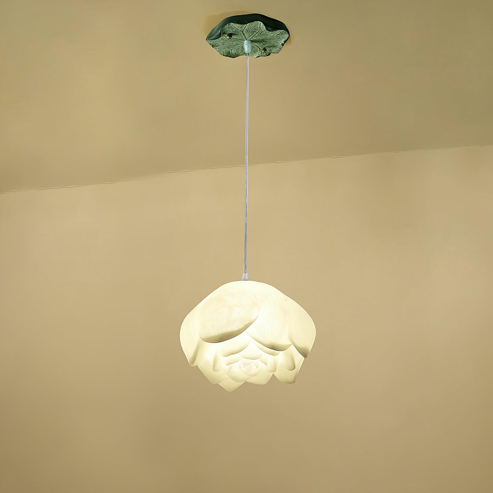 Elegant Lotus Flower Chandelier Lighting Fixture - Modern Crystal Ceiling Light for Living Room, Bedroom, Dining Room & Wedding Decor