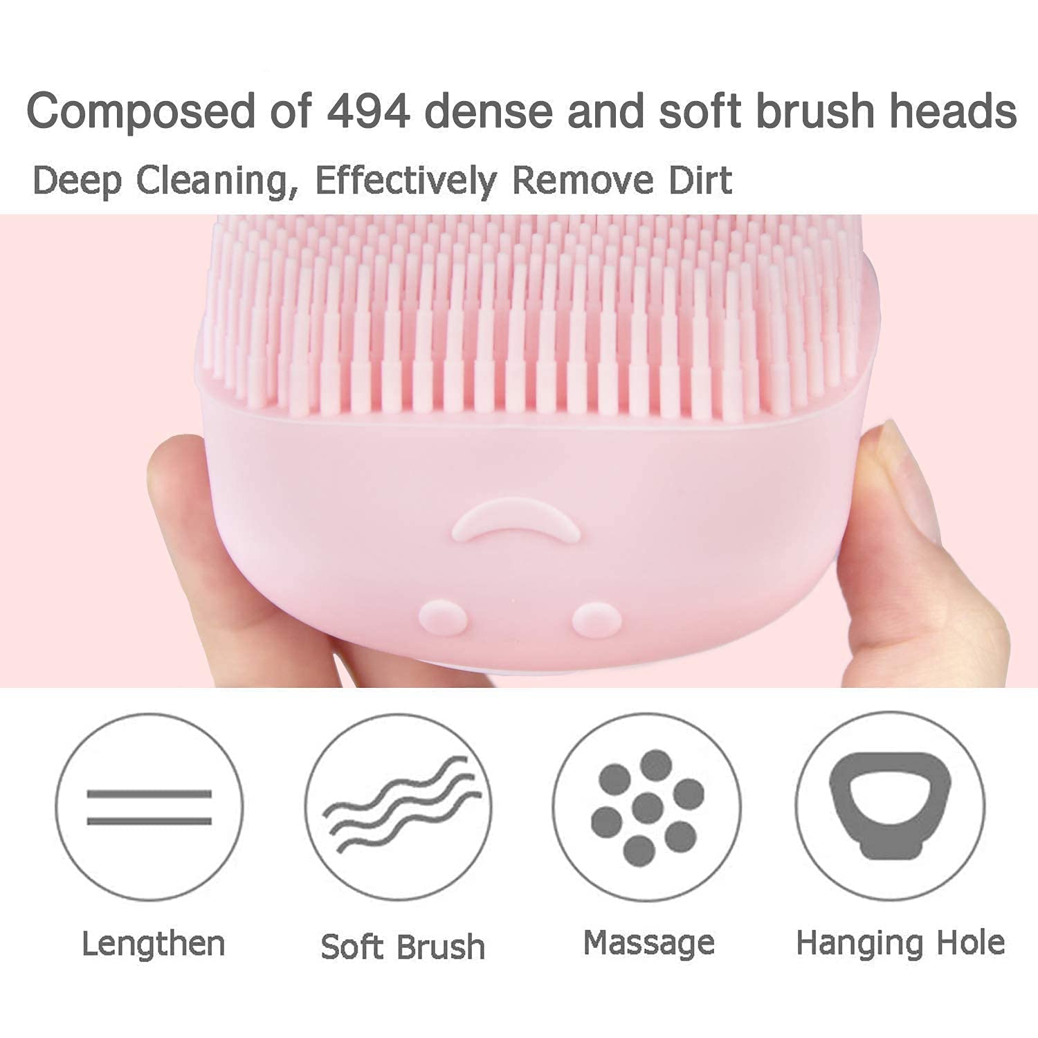 **Elvana Silicone Massage Bath Brush for Body Cleaning & Exfoliation | Shower Scrubber with Soap Dispenser for Men & Women | Perfect for Spa, Relaxation & Deep Cleansing at Home**