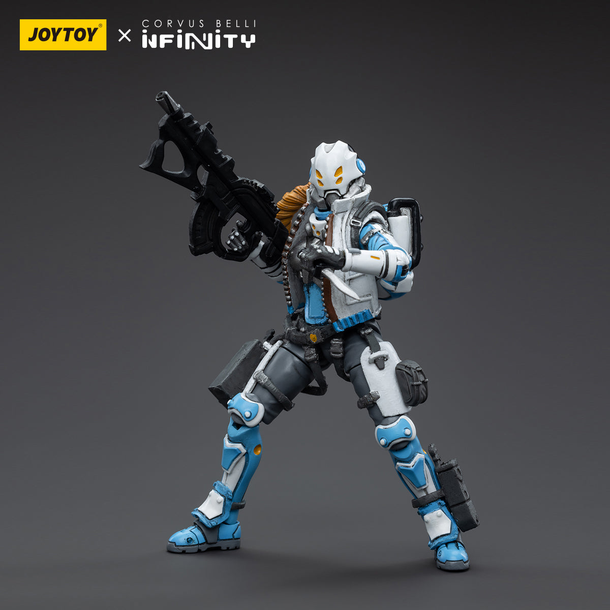 1/18 JOYTOY 3.75 Inch PanOceania Action Figure Set (3pcs) - Highly Detailed Collectible Military Miniatures for War Game Enthusiasts & Sci-Fi Collectors - Perfect for Tabletop Gaming, Display Shelves, and Gift Giving